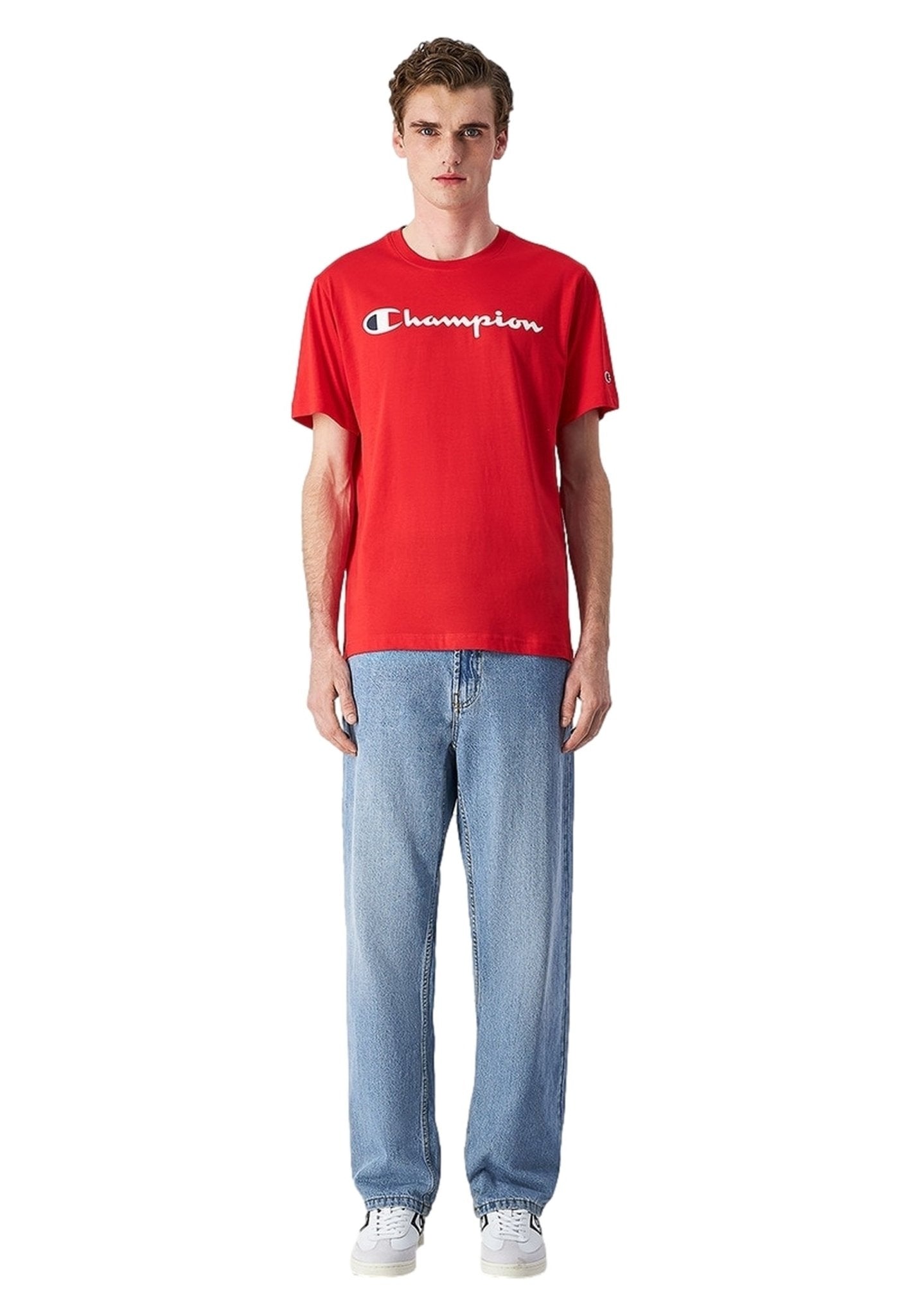 CAMISETA CHAMPION ROJA BIG LEGACY LOGO TEE - AREA ZERO