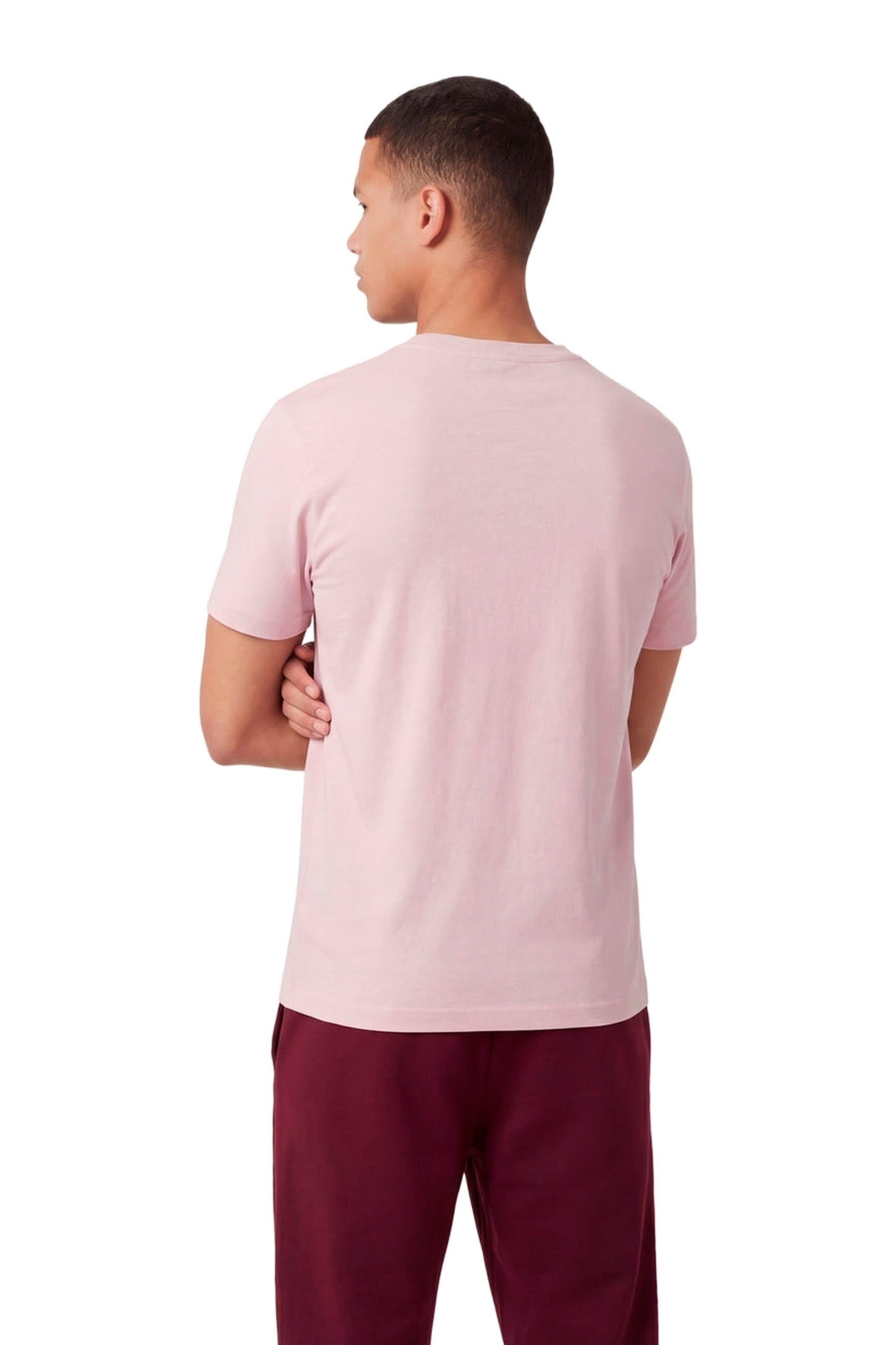 CAMISETA CHAMPION ROSA EMBROIDERED ICON LOGO TEE