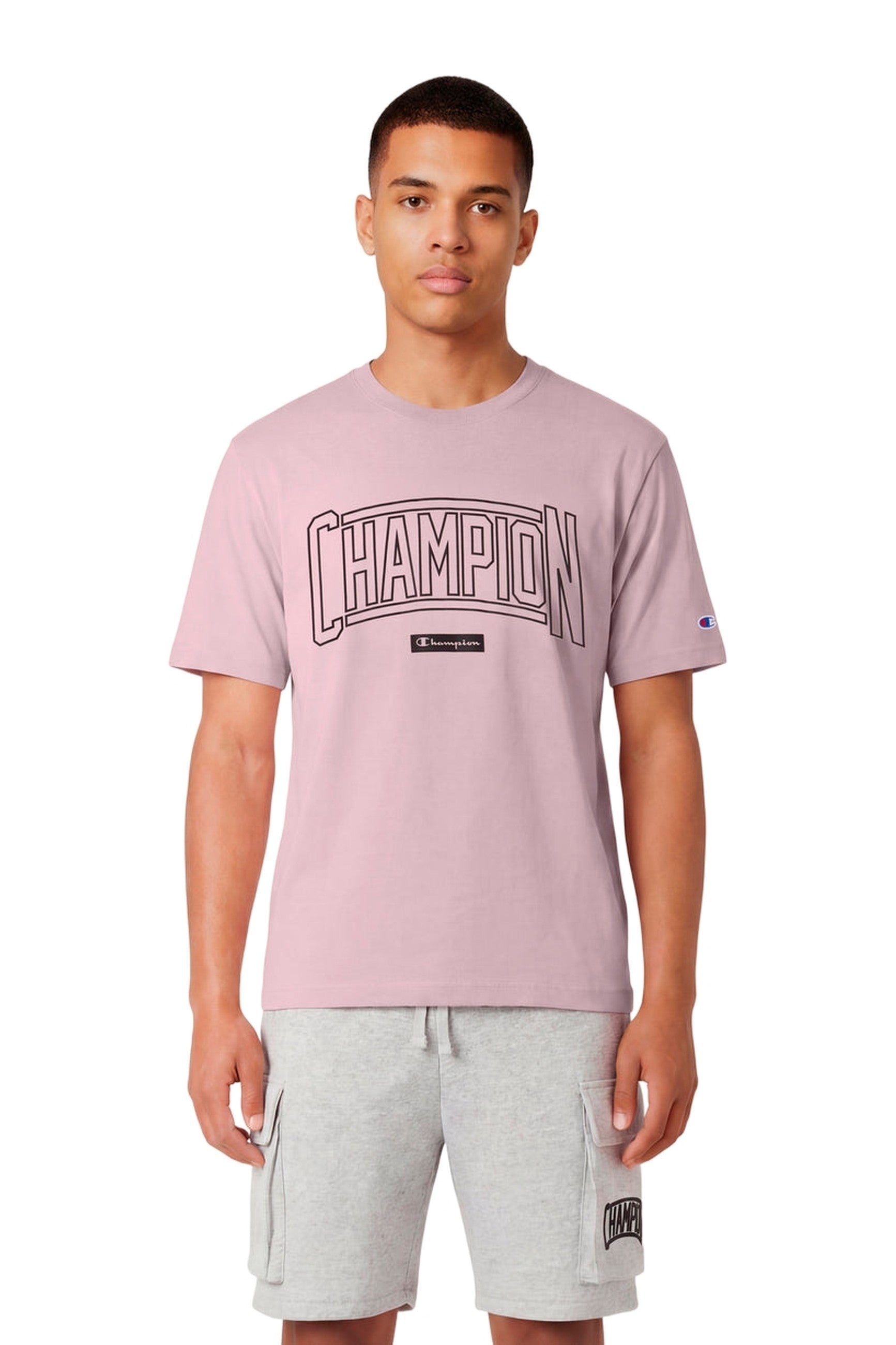 CAMISETA CHAMPION ROSA PUFF PRINT CREWNECK TEE