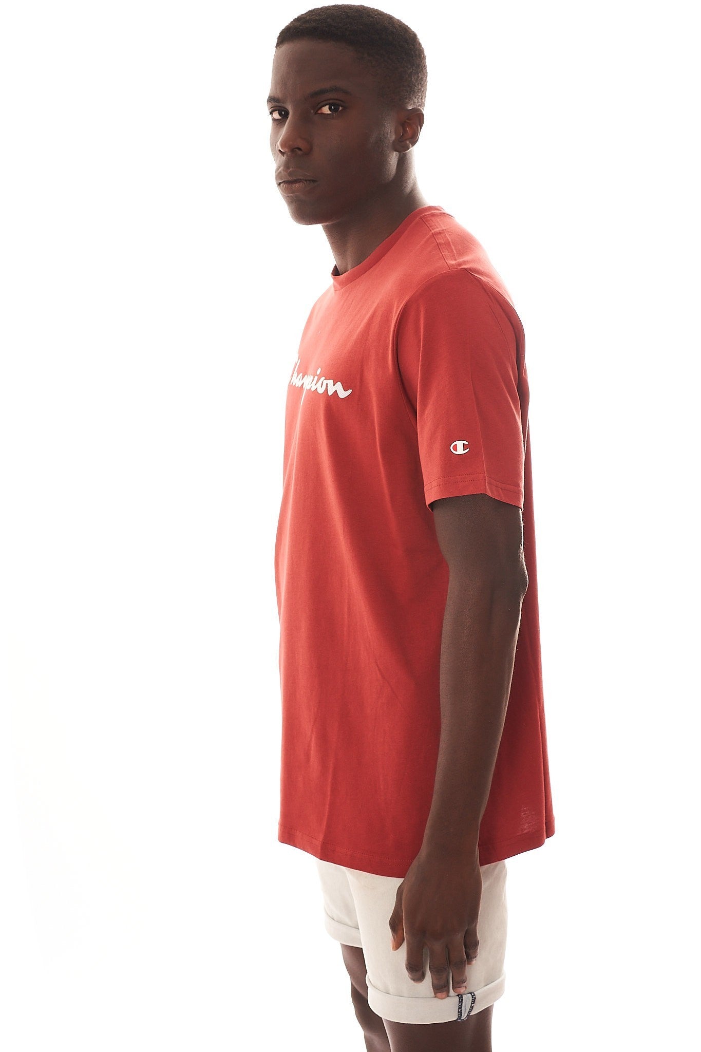 CAMISETA CHAMPION TEJA LOGO GRANDE ESTAMPADO PECHO - AREA ZERO