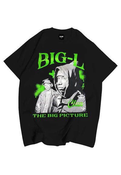 CAMISETA CLAN NEGRA BIG L TEE - AREA ZERO