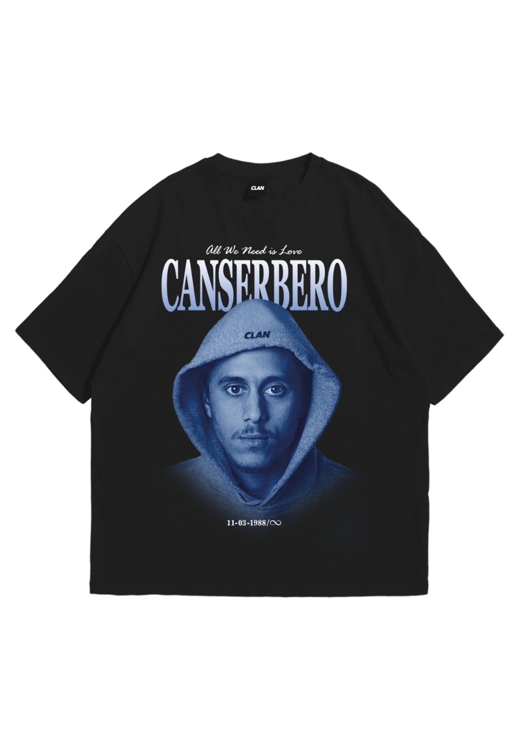 CAMISETA CLAN NEGRA CANSERBERO TEE