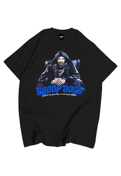 Camiseta CLAN tributo Snoop Dogg negra - AREA ZERO