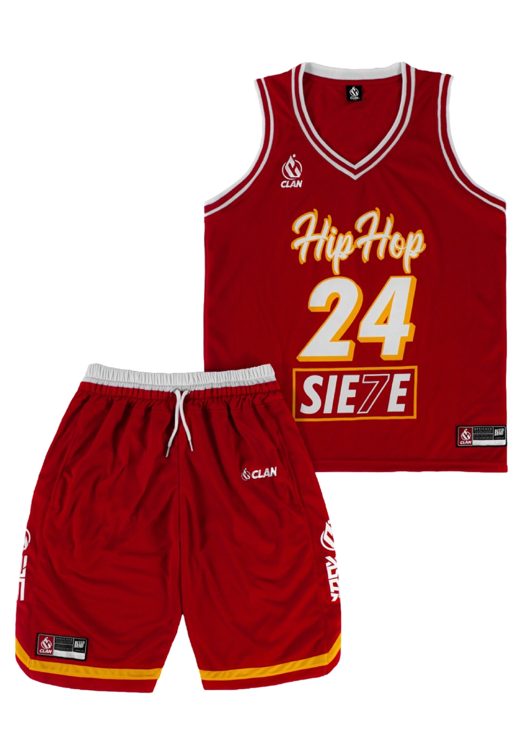 CAMISETA CLAN ROJA HIP HOP 24/7 TIRANTES