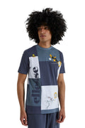 CAMISETA ELLESSE AZUL SIDALO TEE LOONEY TUNES PATCHWORK