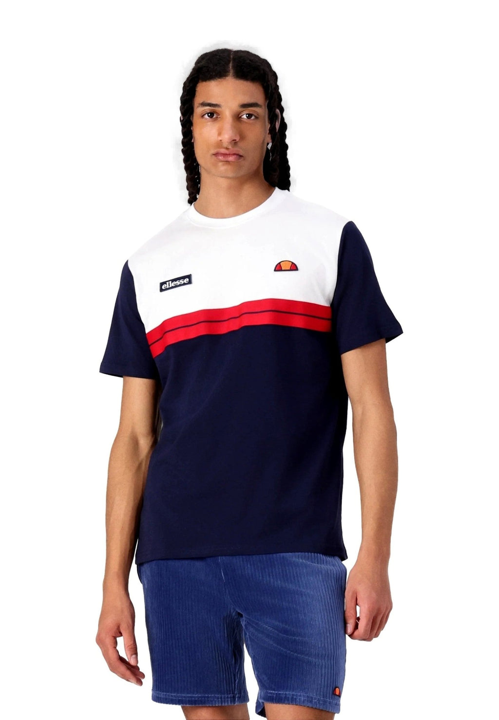 CAMISETA ELLESSE BLANCA/MARINO MACCHIO TEE - AREA ZERO