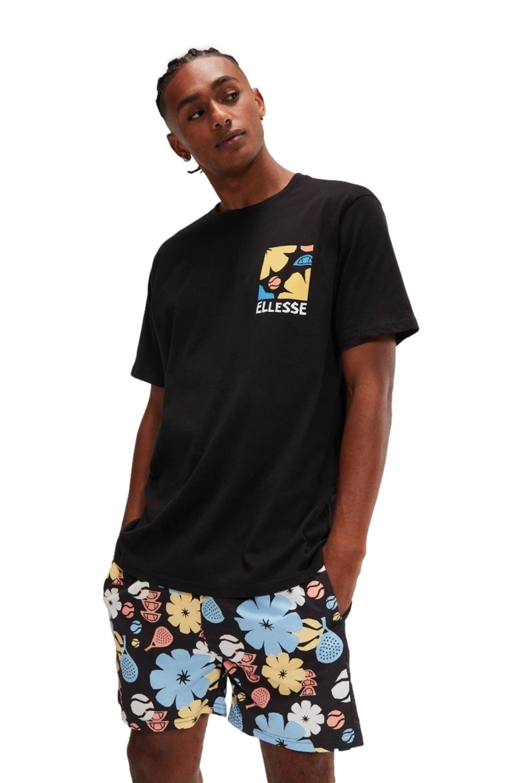 CAMISETA ELLESSE NEGRA IMPRONTA TEE - AREA ZERO