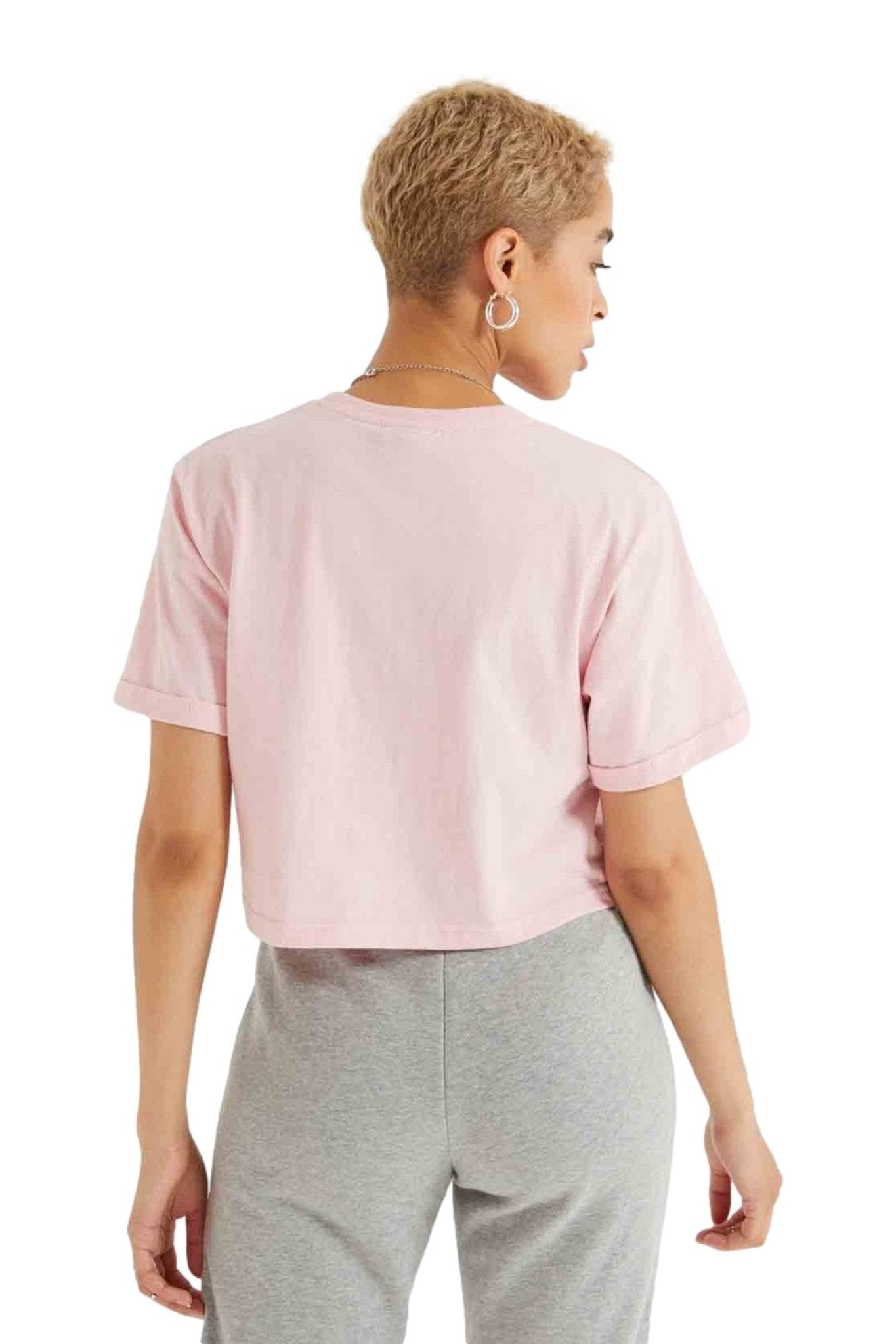 CAMISETA ELLESSE ROSA CORTA LOGO ESTAMPADO - AREA ZERO