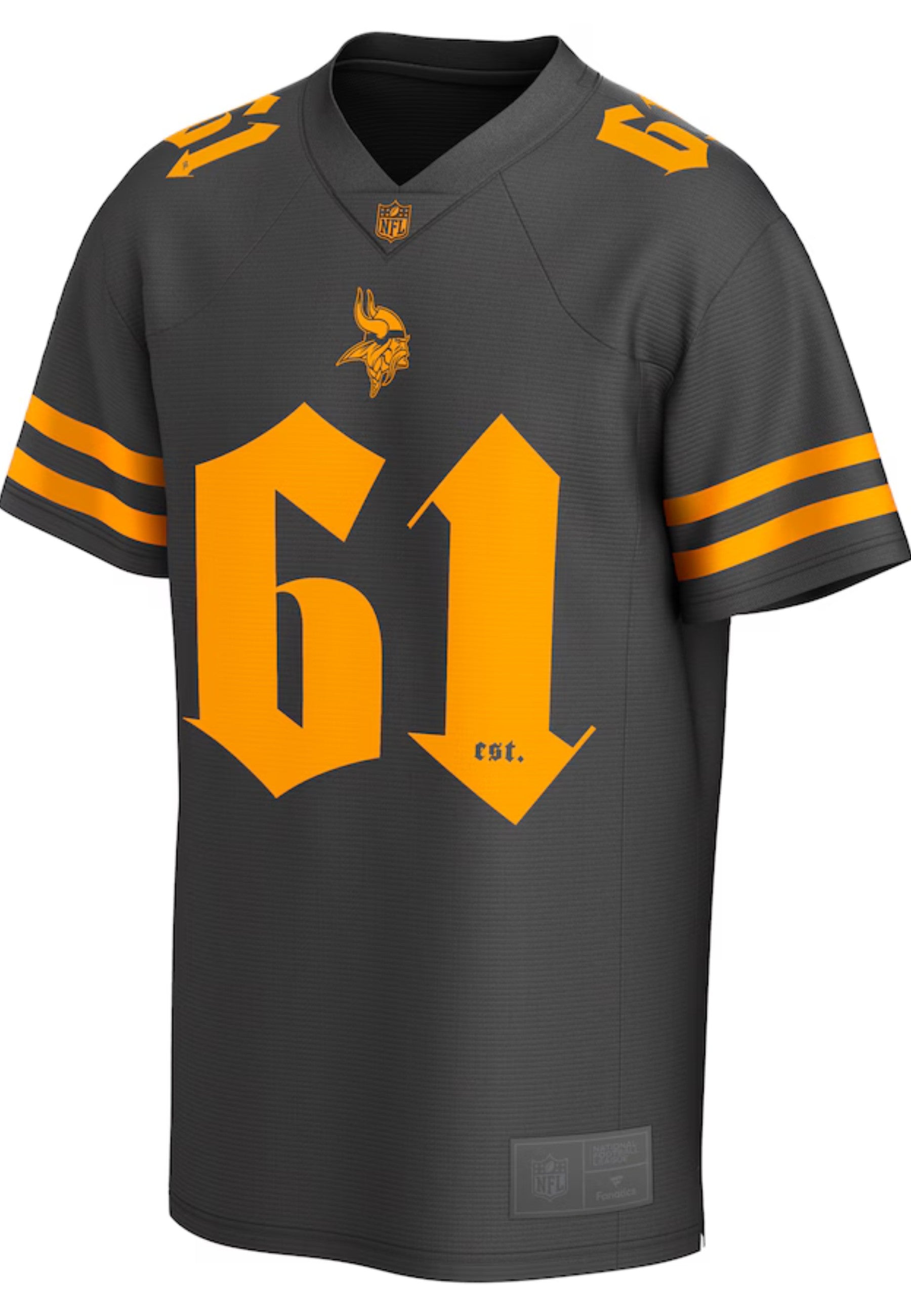 CAMISETA FANATICS ANTRACITA MINESSOTTA VIKINGS GOTHIC FOUNDATION NFL JERSEY