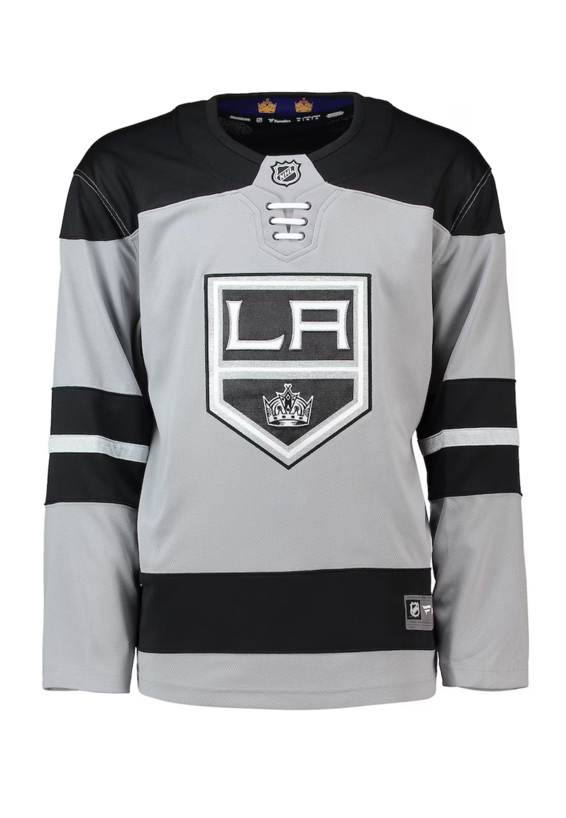 CAMISETA FANATICS GRIS LOS ANGELES KINGS NHL HOCKEY JERSEY