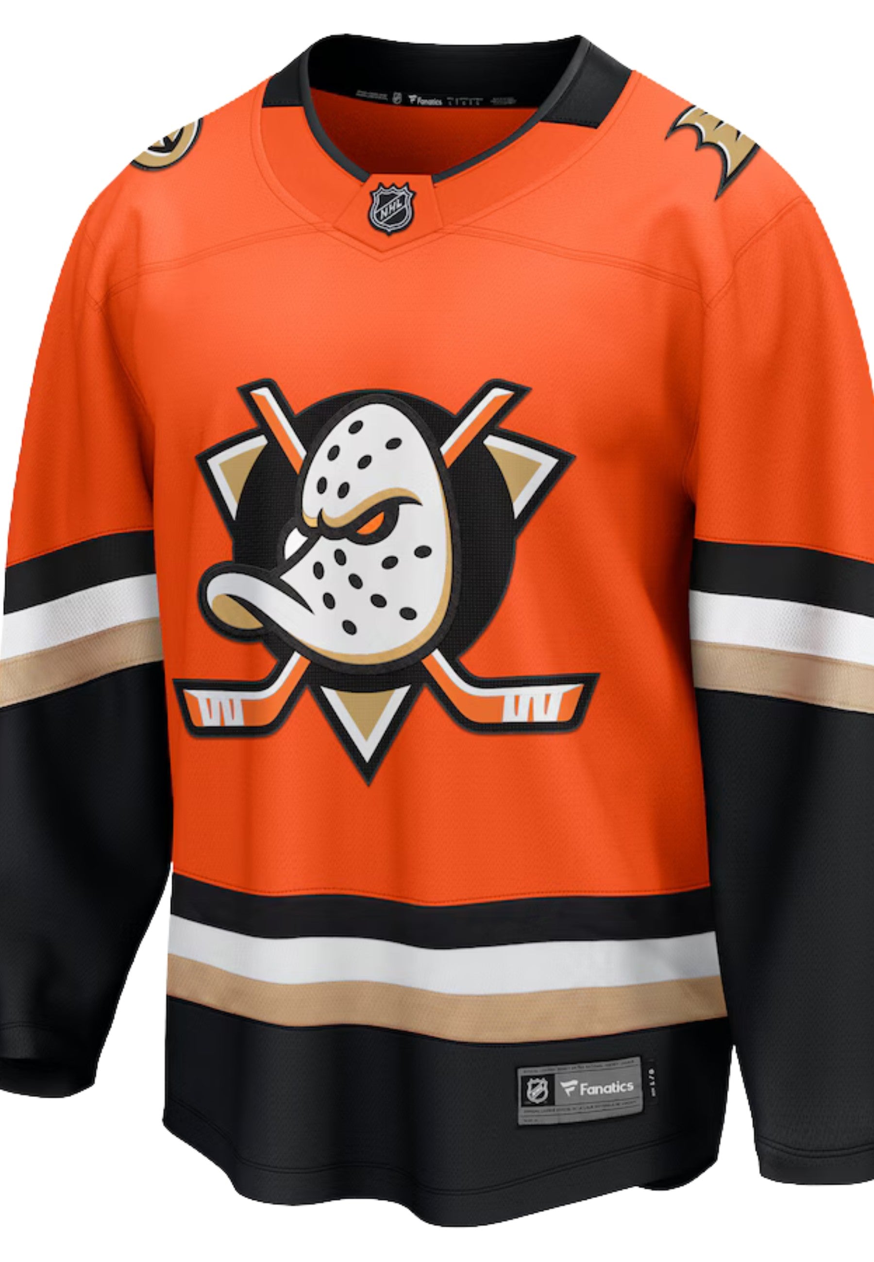CAMISETA FANATICS NARANJA ANAHEIM DUCKS NHL LOCAL JERSEY