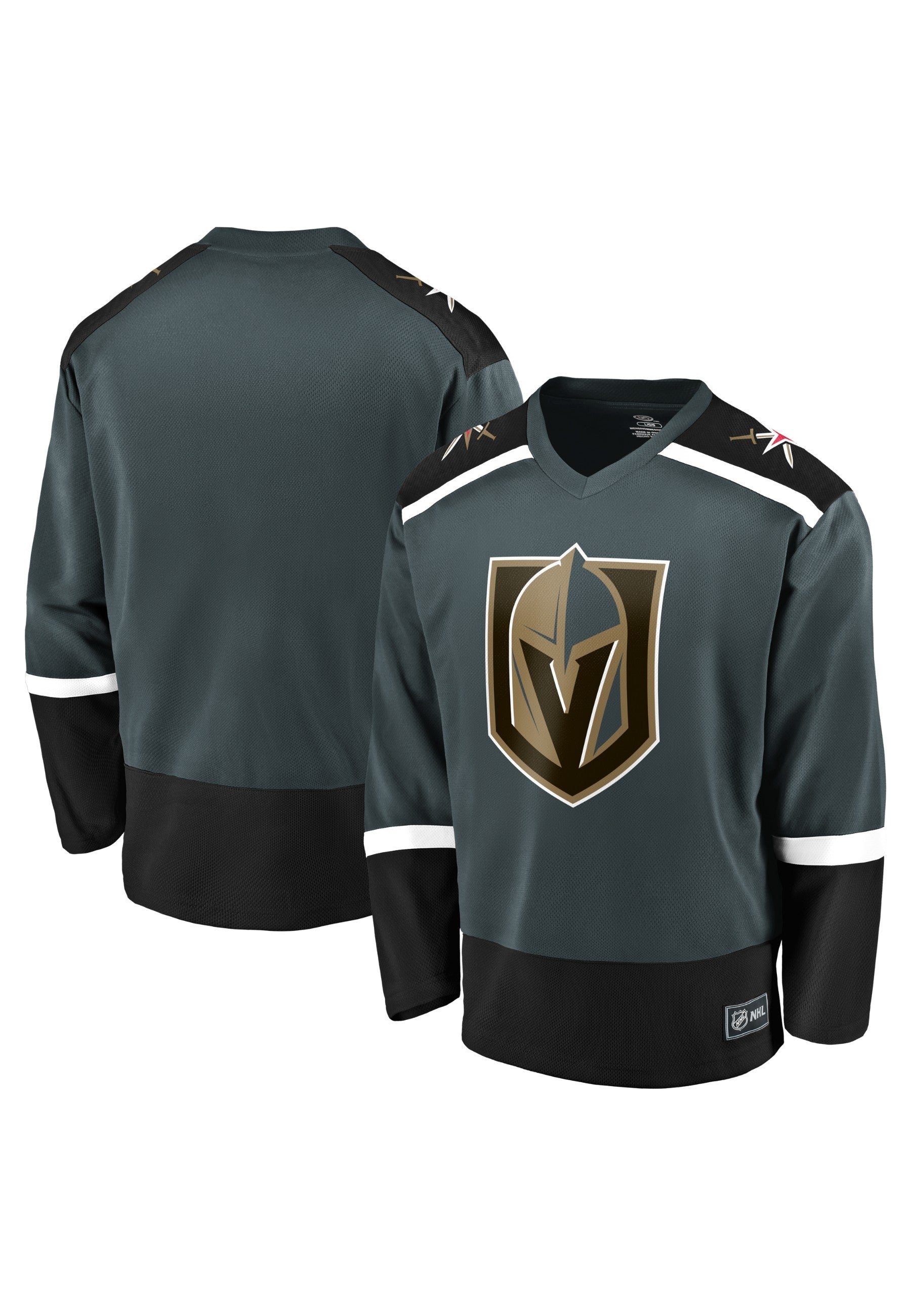 CAMISETA FANATICS NEGRA GOLDEN KNIGHTS NHL VALUE HOME SHIRT