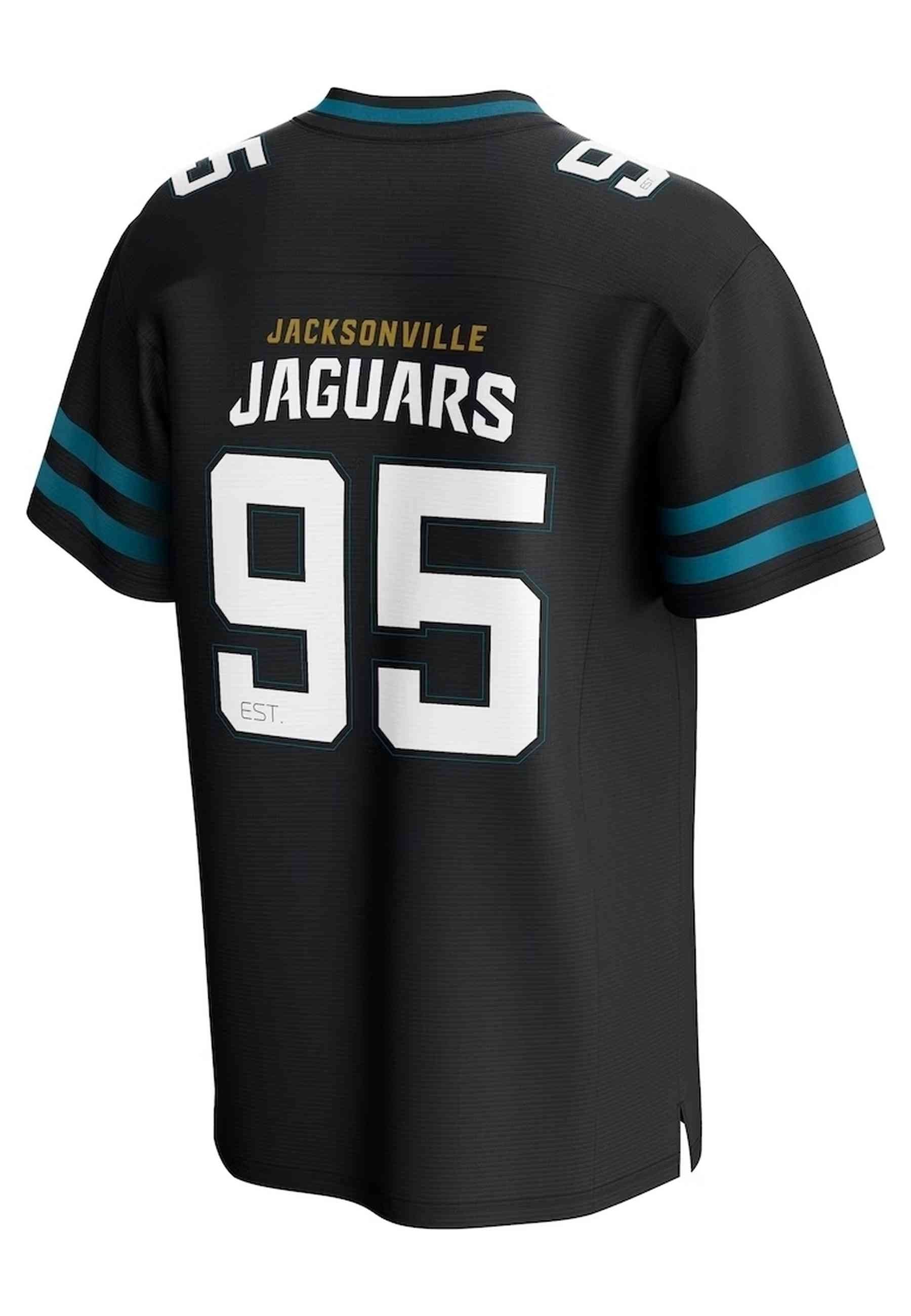 CAMISETA FANATICS NEGRA JAGUARS 95 CORE FOUNDATION NFL JERSEY