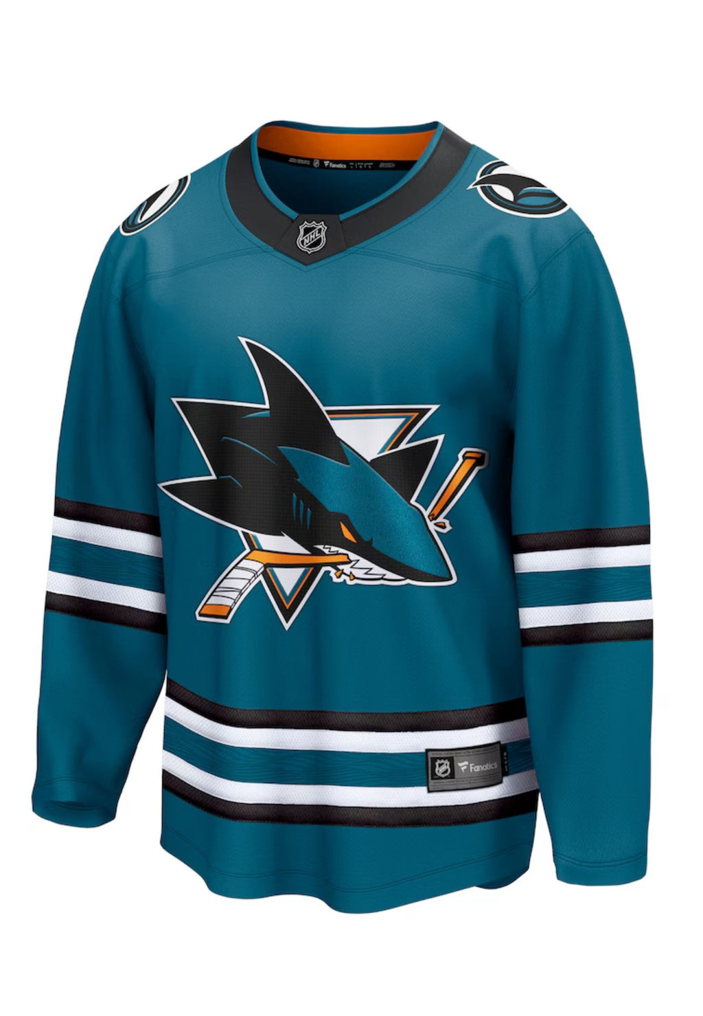 CAMISETA FANATICS TEAL SAN JOSE SHARKS NHL HOCKEY JERSEY