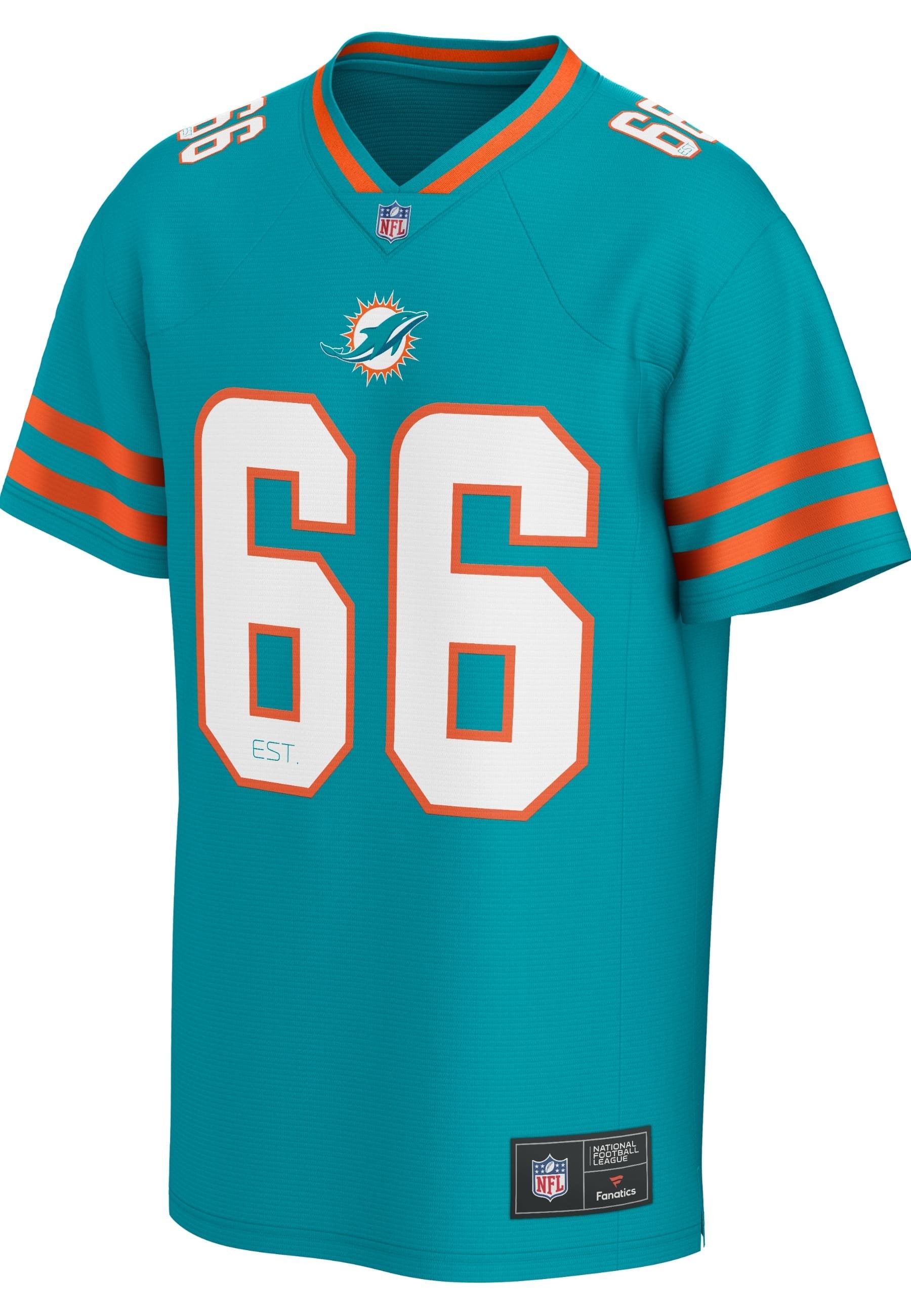 CAMISETA FANATICS TURQUESA DOLPHINS CORE FOUNDATION NFL JERSEY
