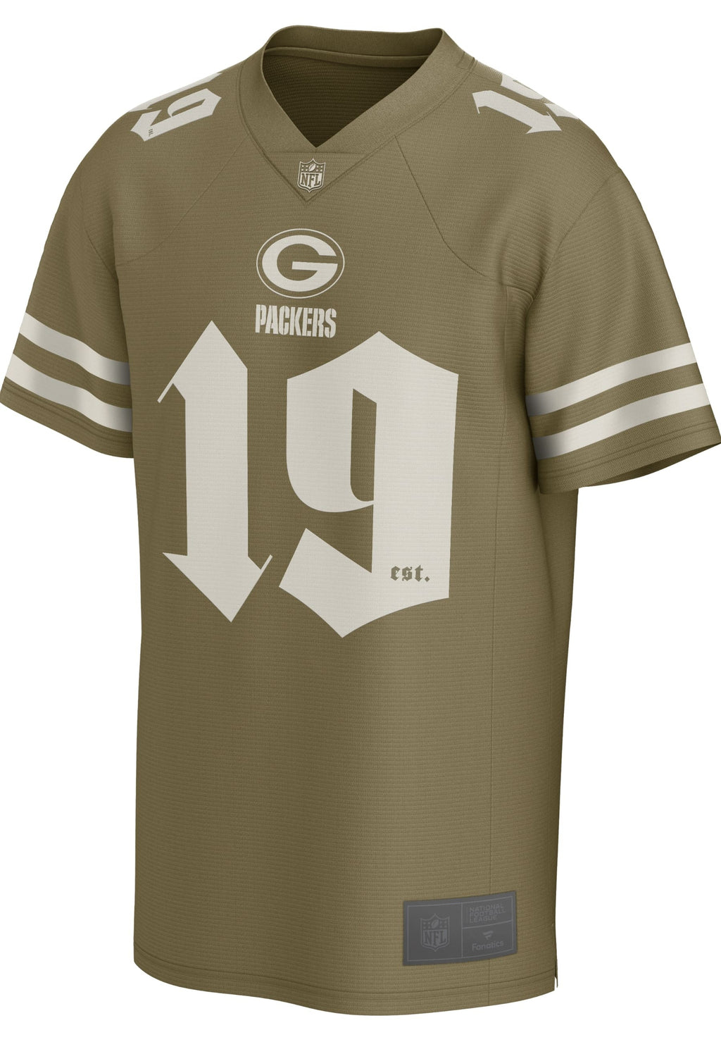 CAMISETA FANATICS VERDE GREEN BAY PACKERS GOTHIC FOUNDATION FASHION NFL JERSEY