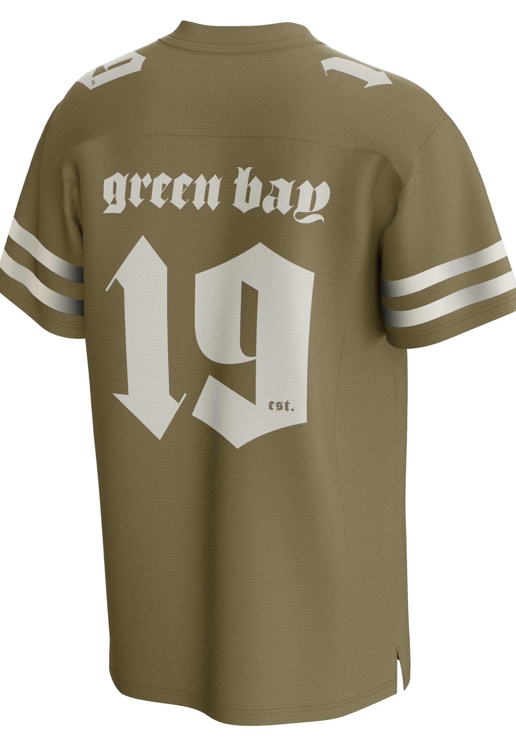 CAMISETA FANATICS VERDE GREEN BAY PACKERS GOTHIC FOUNDATION FASHION NFL JERSEY