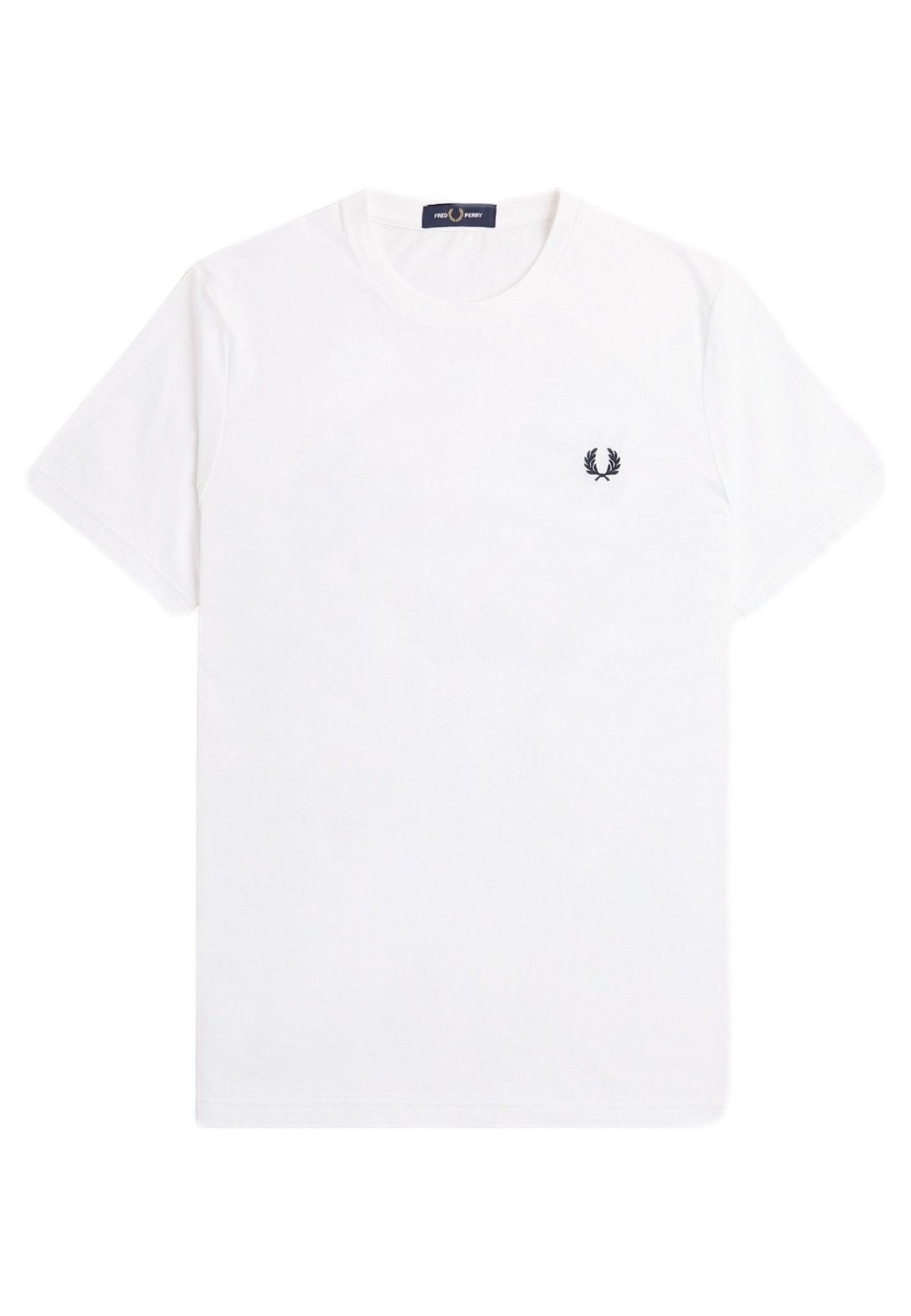 CAMISETA FRED PERRY BLANCA 100 REAR POWDER LAUREL GRAPHIC TEE - AREA ZERO