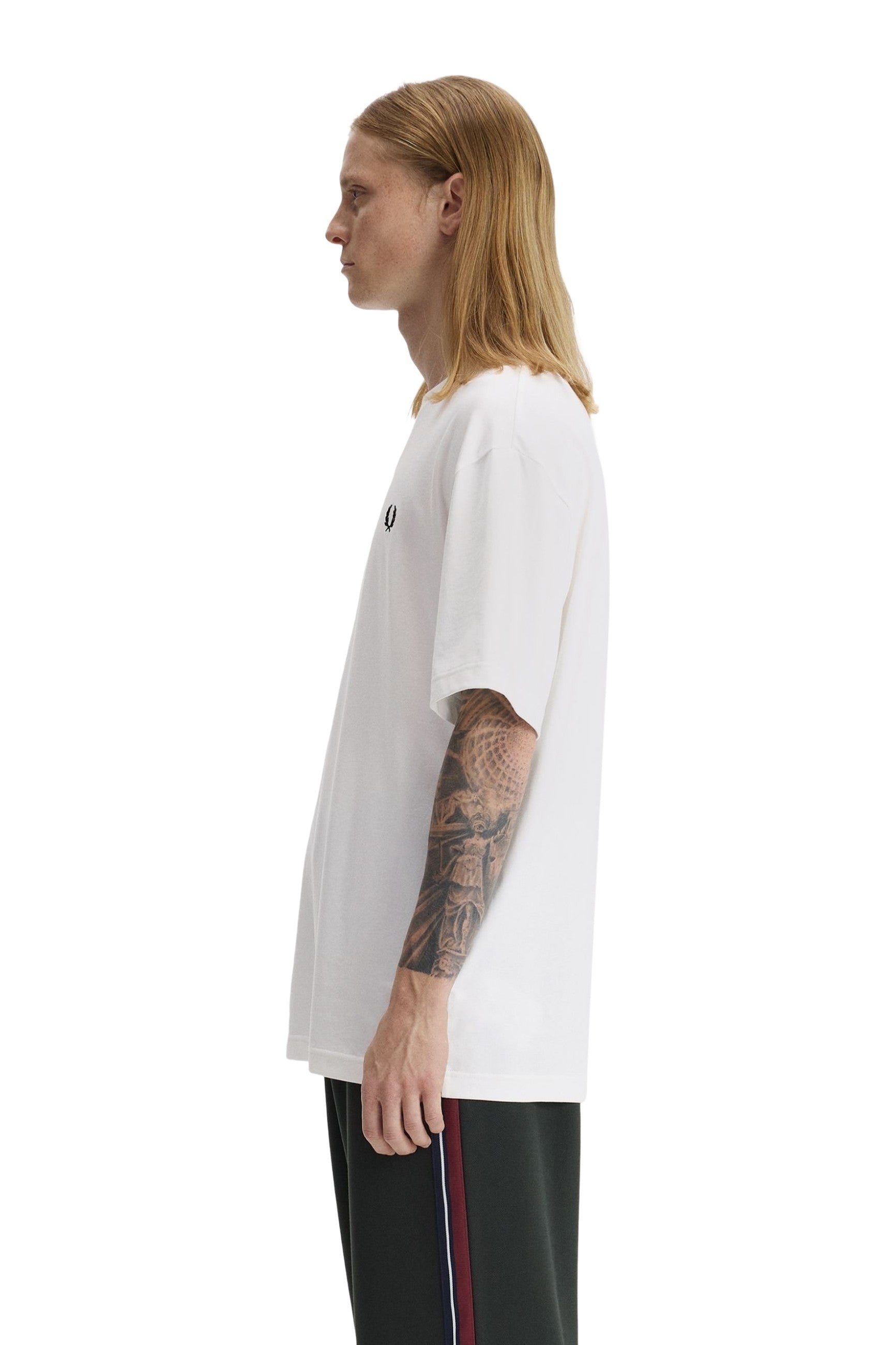 CAMISETA FRED PERRY BLANCA TEXTURED LAUREL WREATH TEE