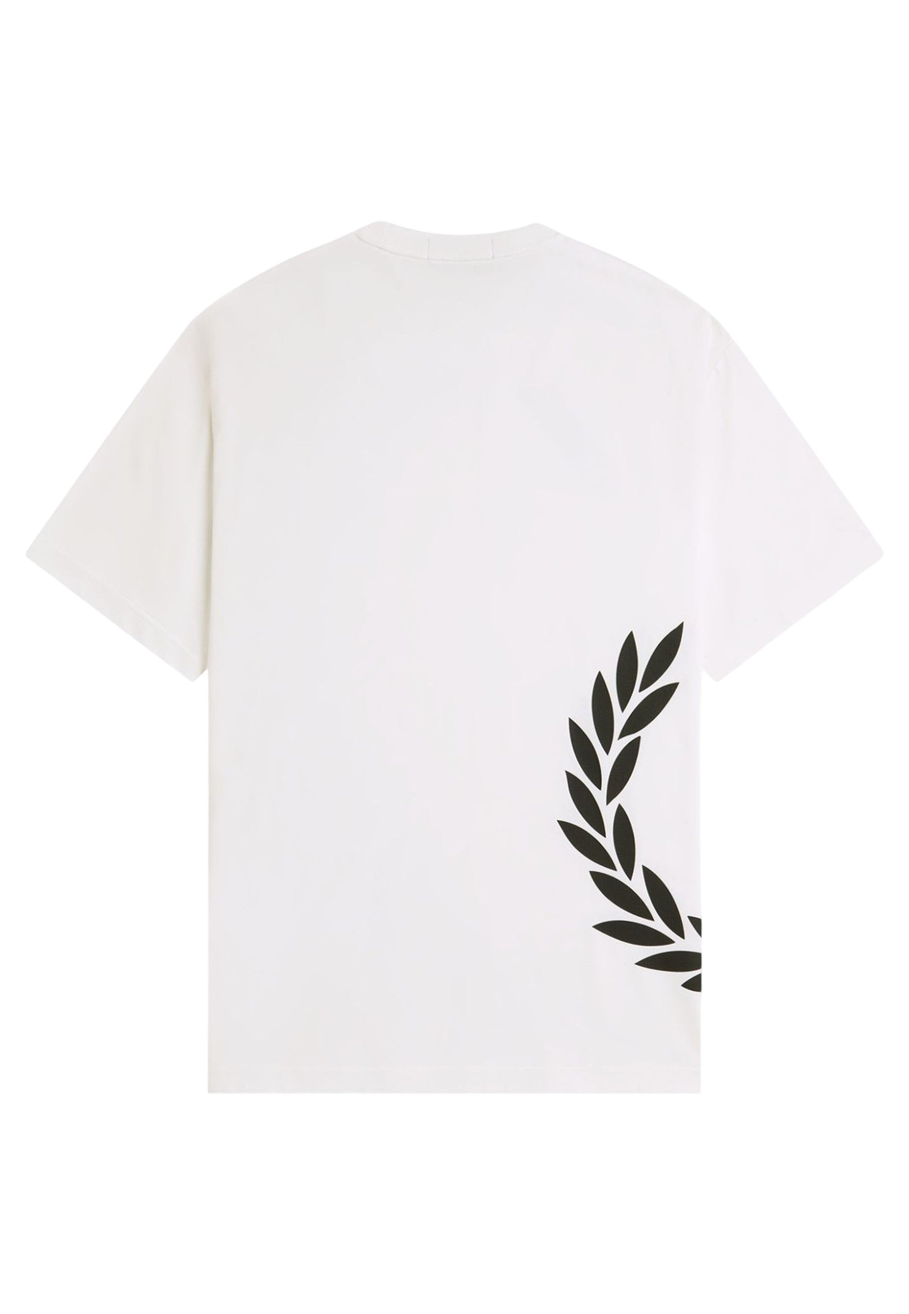 CAMISETA FRED PERRY BLANCA TEXTURED LAUREL WREATH TEE