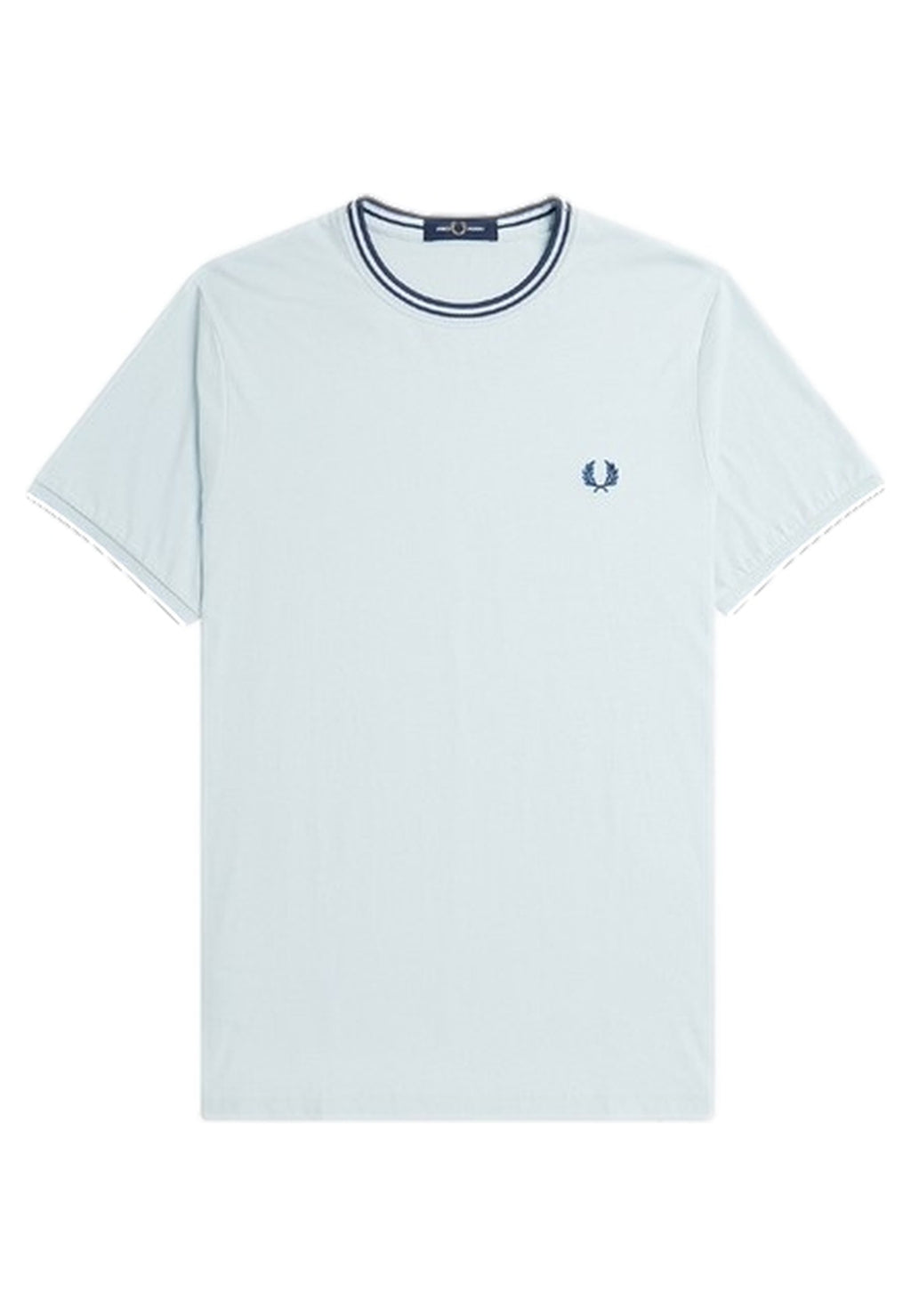 CAMISETA FRED PERRY CELESTE CONTRAST RIBETED NECK V08 TEE