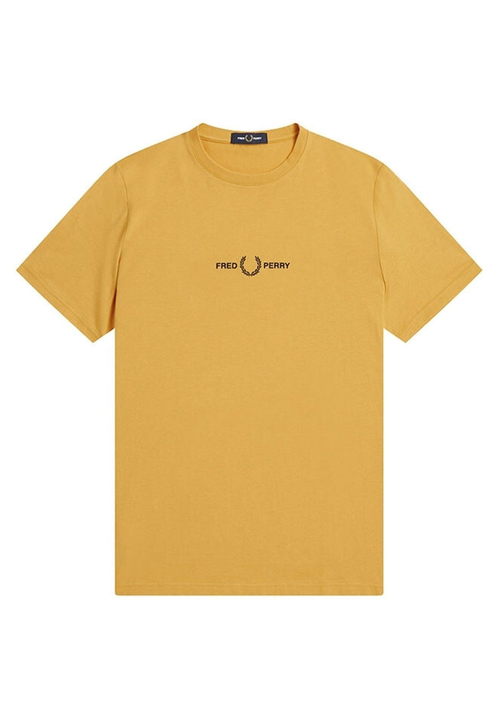 CAMISETA FRED PERRY MOSTAZA EMBROIDERED LOGO T - SHIRT - AREA ZERO