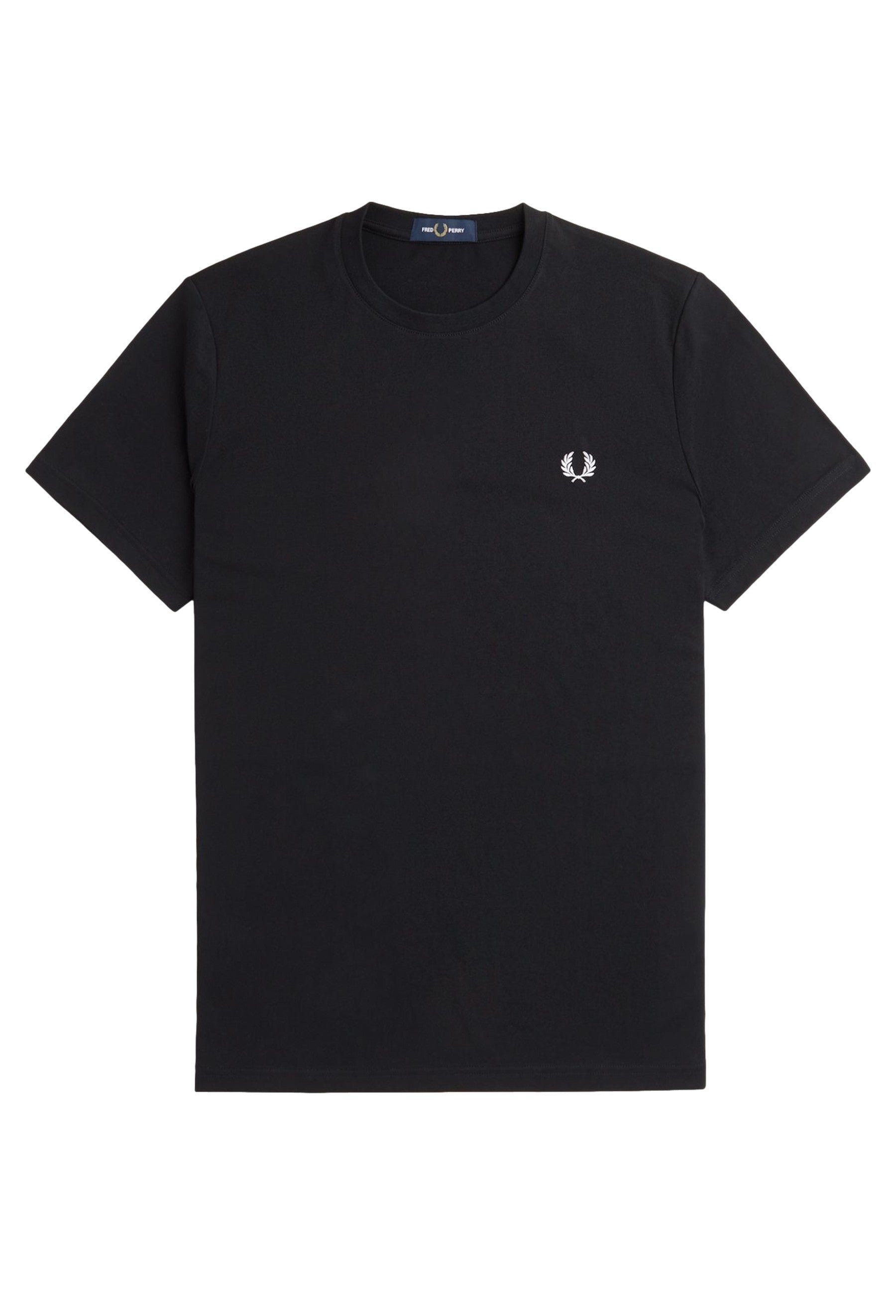 CAMISETA FRED PERRY NEGRA 102 REAR POWDER LAUREL GRAPHIC TEE