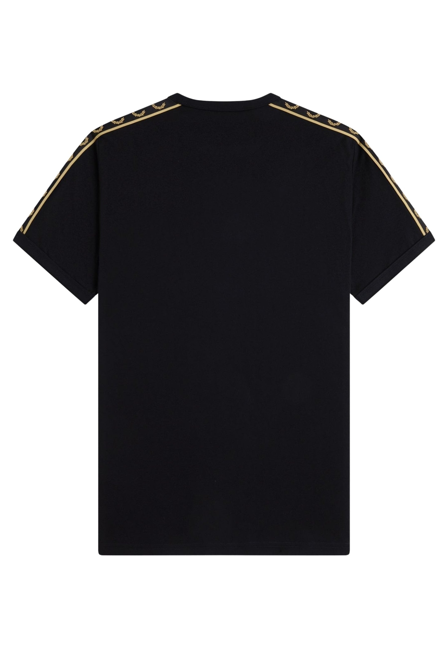 CAMISETA FRED PERRY NEGRA CONTRAST TAPE RINGER TEE