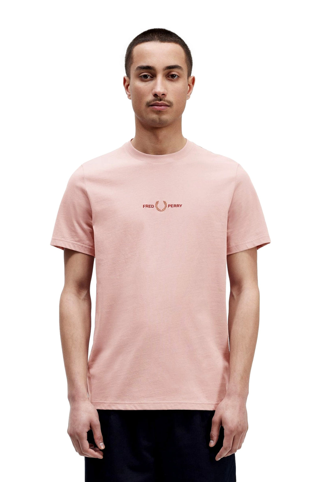 CAMISETA FRED PERRY ROSA CHALKY EMBROIDERED TEE