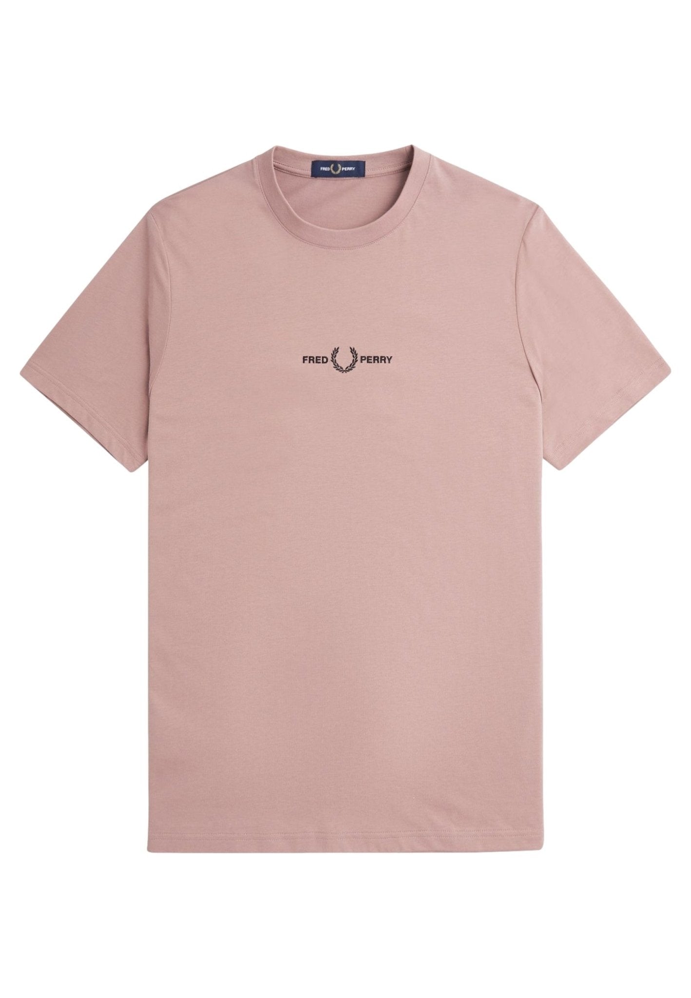 CAMISETA FRED PERRY ROSA EMBROIDERED TEE - AREA ZERO