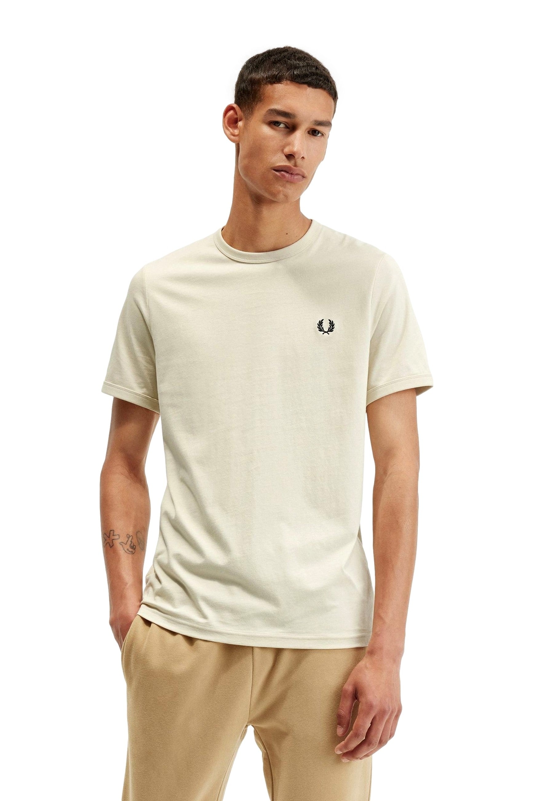 CAMISETA FRED PERRY SAND RINGER TEE SHIRT