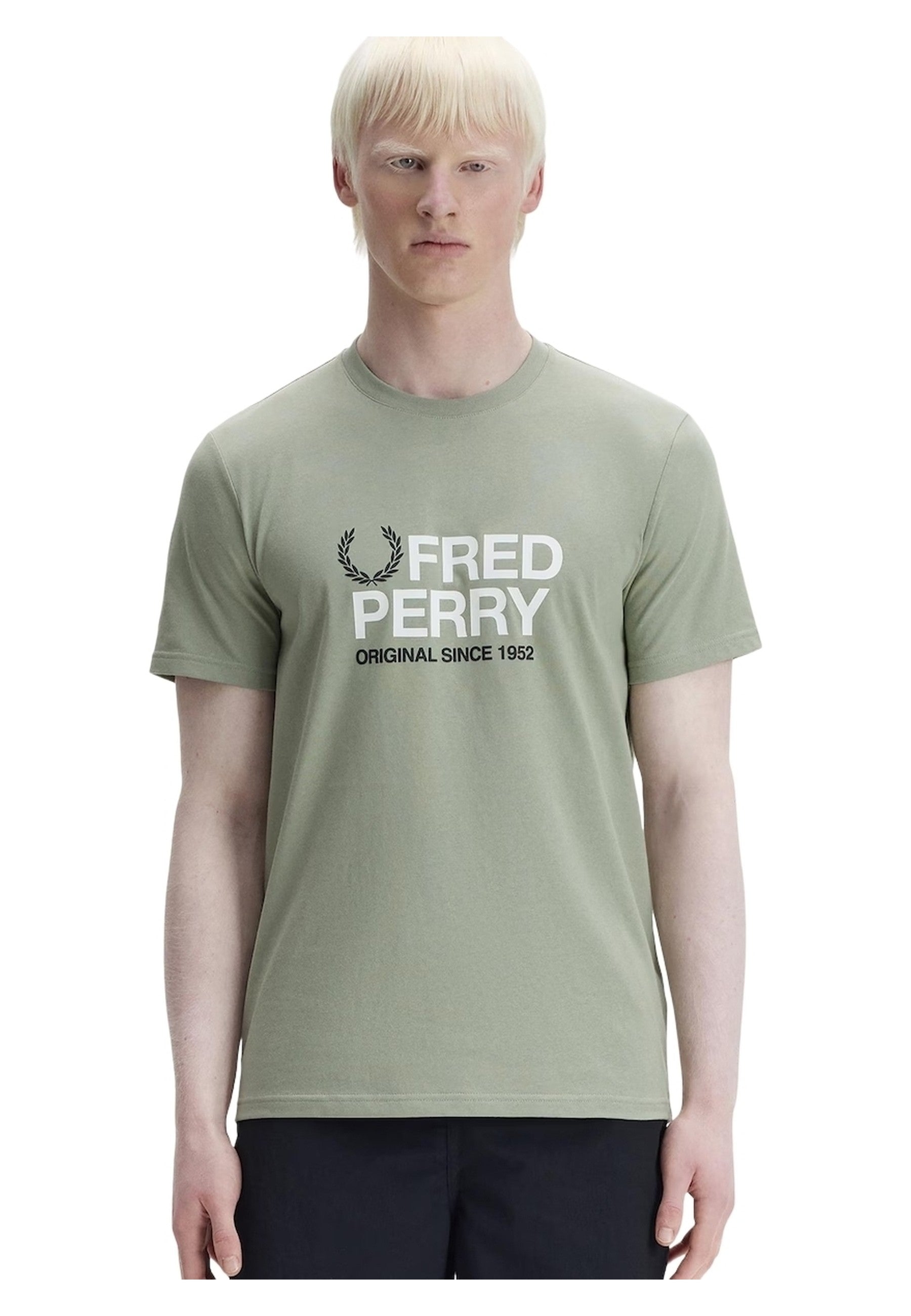 CAMISETA FRED PERRY VERDE ORIGINAL GRAPHIC TEE
