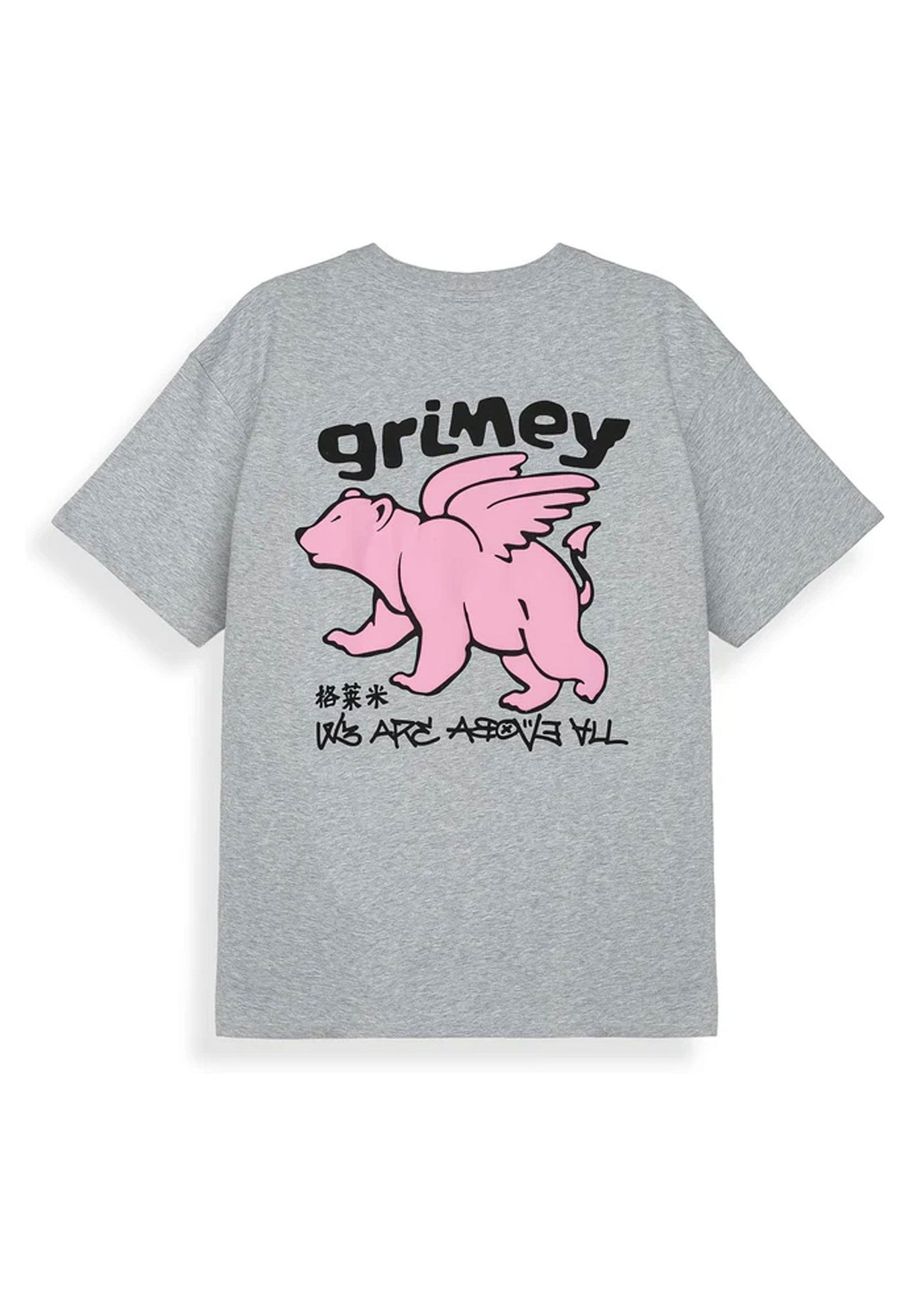 CAMISETA GRIMEY GRIS CONCREAT JUNGLE WE ARE ABOVE ALL REGULAR TEE