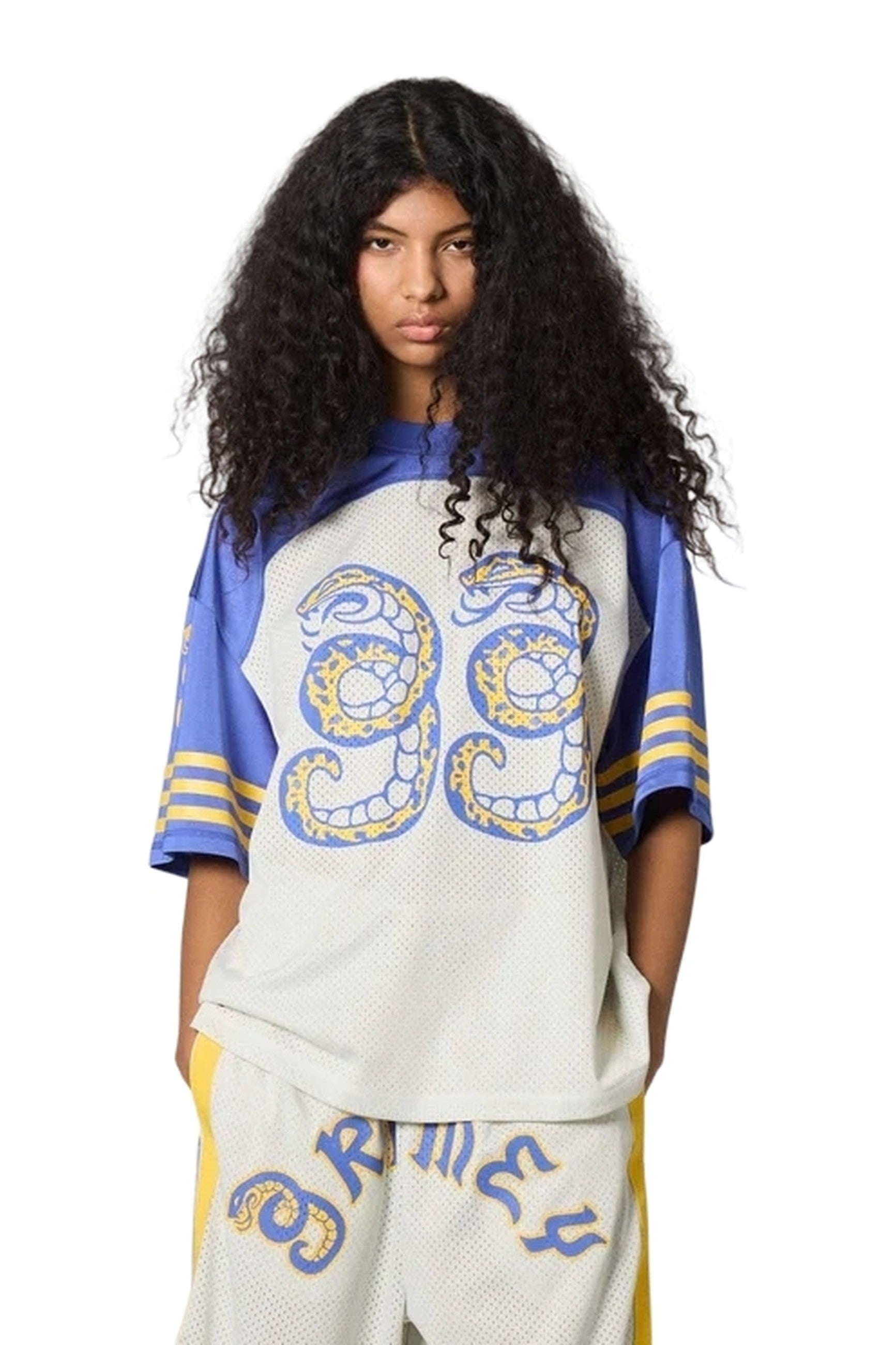 CAMISETA GRIMEY GRIS DROPPIN SCIENCE MESH BOXY FOOTBALL JERSEY