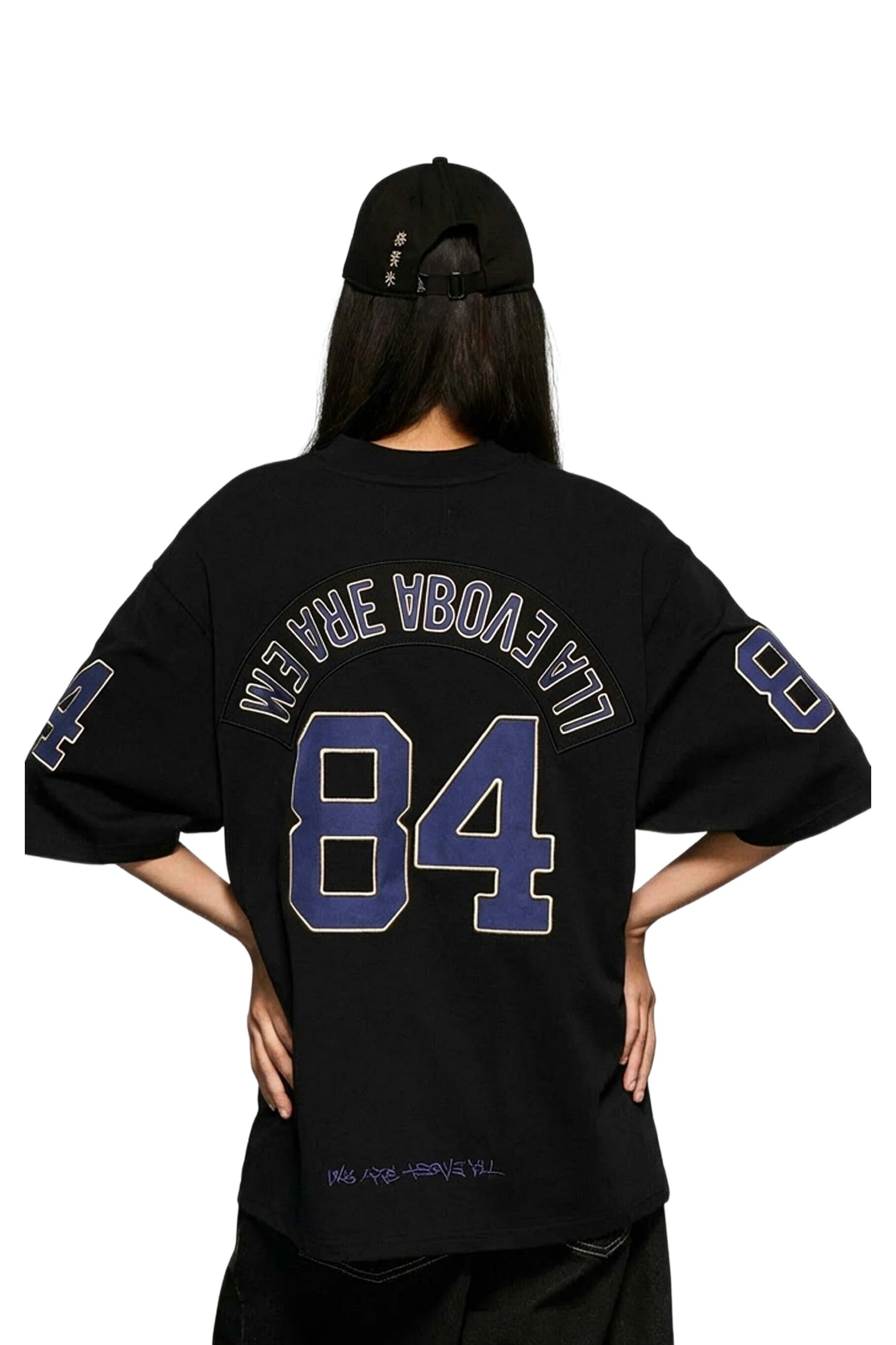 CAMISETA GRIMEY NEGRA CONCREAT JUNGLE V NECK OVERSIZED TEE