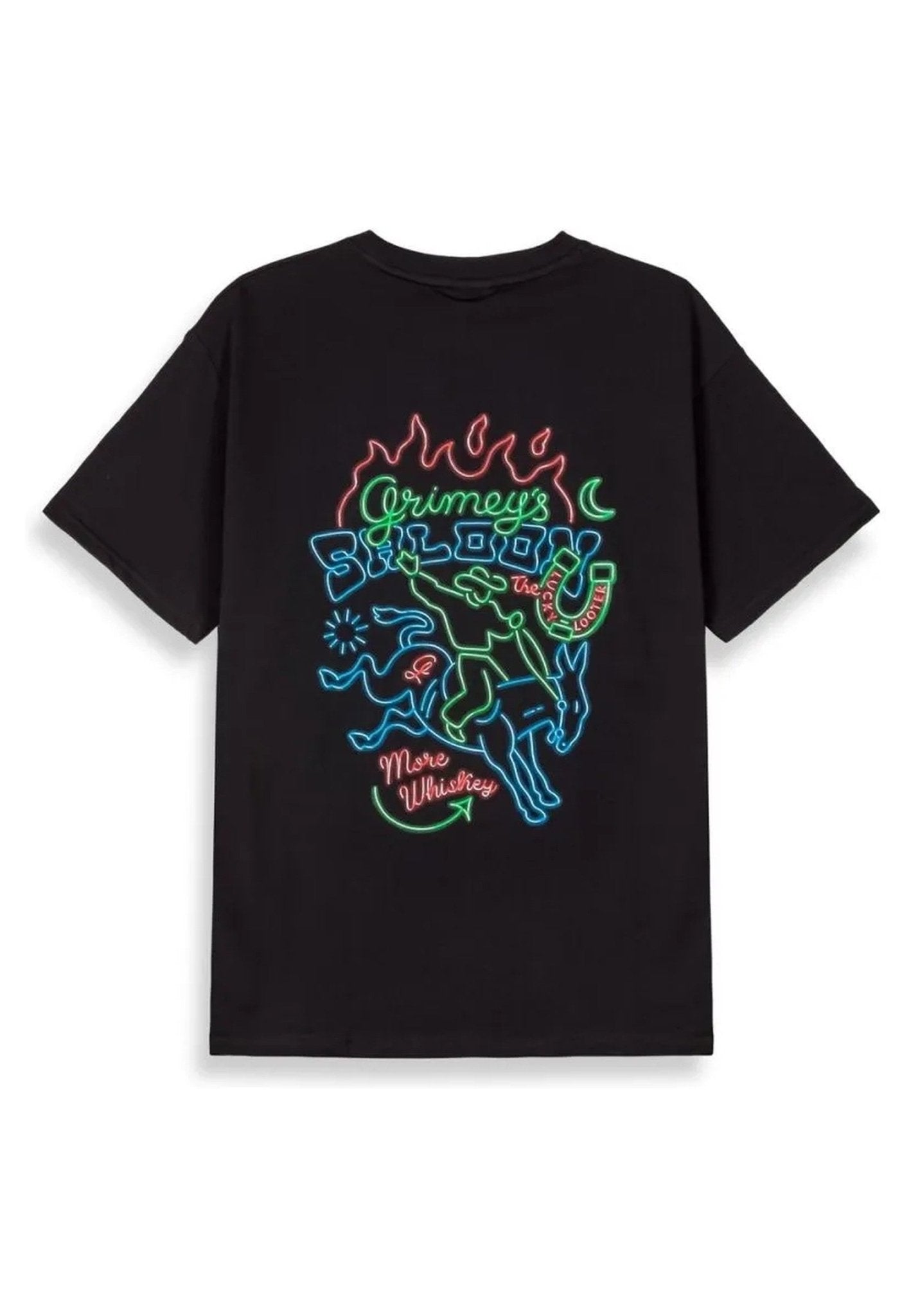 CAMISETA GRIMEY NEGRA LONE HAND LUCKY LOOTER REGULAR TEE - AREA ZERO