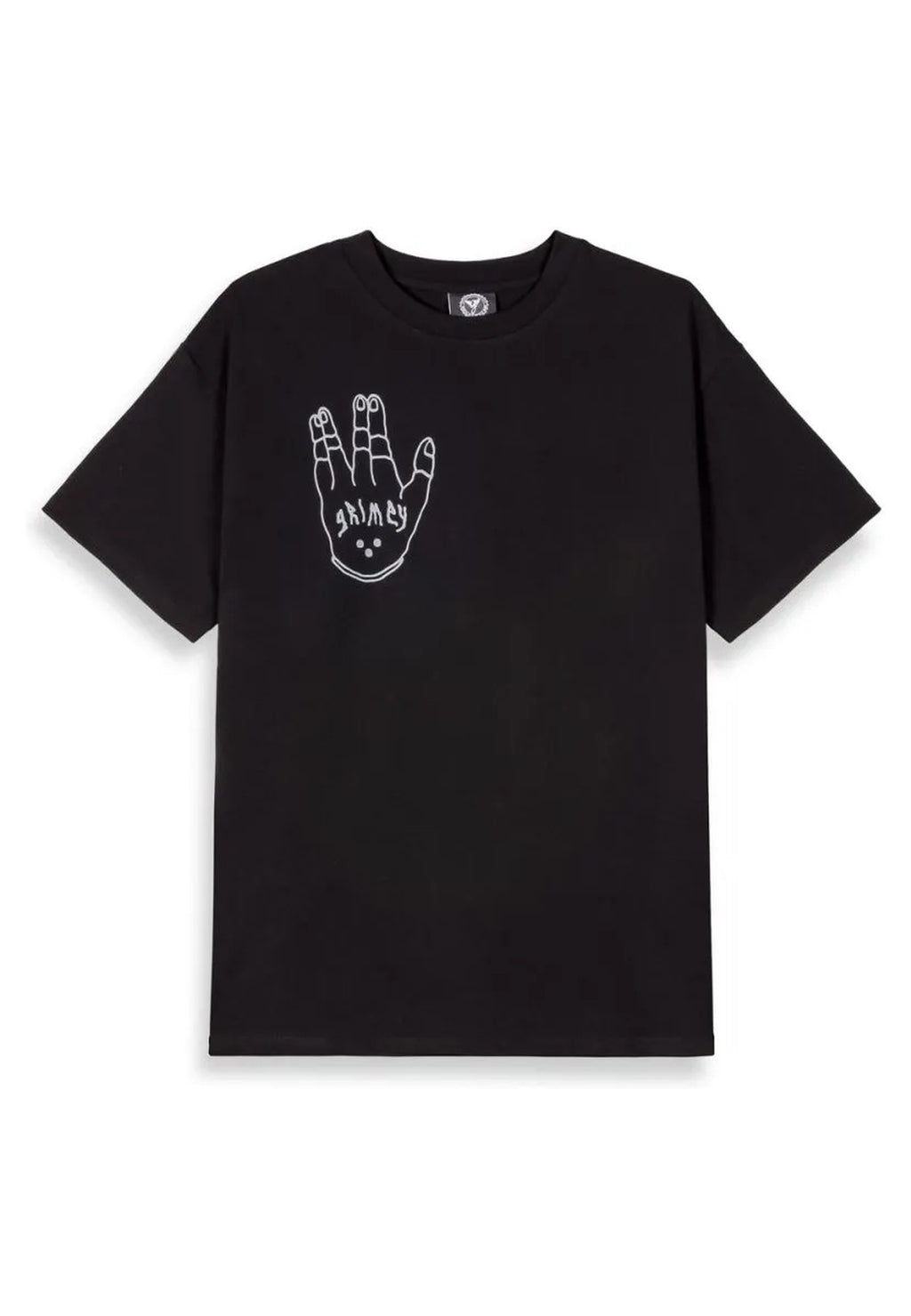 CAMISETA GRIMEY NEGRA PEACE WITHIN THE GLITZY GRILLZ REGULAR TEE