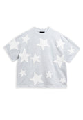 CAMISETA GRIS FALLING STARS OVERSIZED TEE