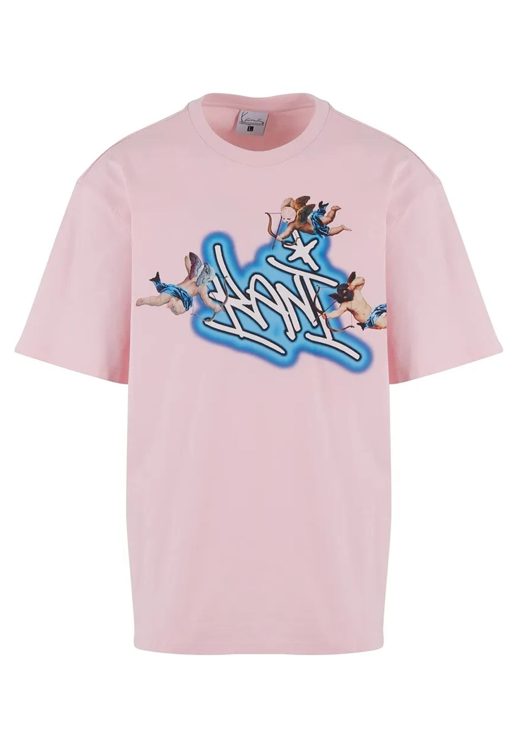 CAMISETA KARL KANI ROSA ANGELES WOVEN SIGNATURE AIRB