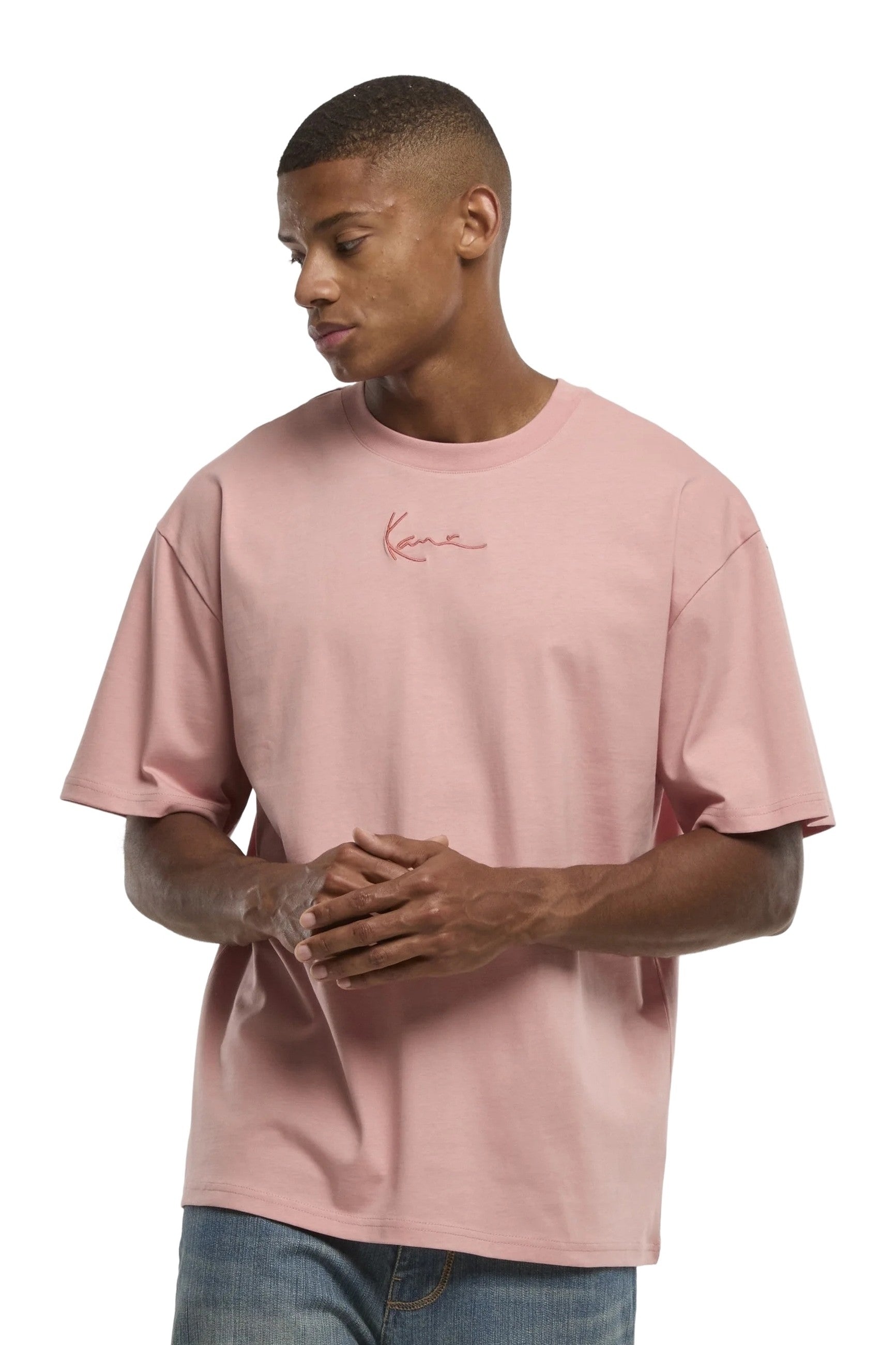 CAMISETA KARL KANI ROSA SMALL SIGNATURE ESSENTIAL TEE