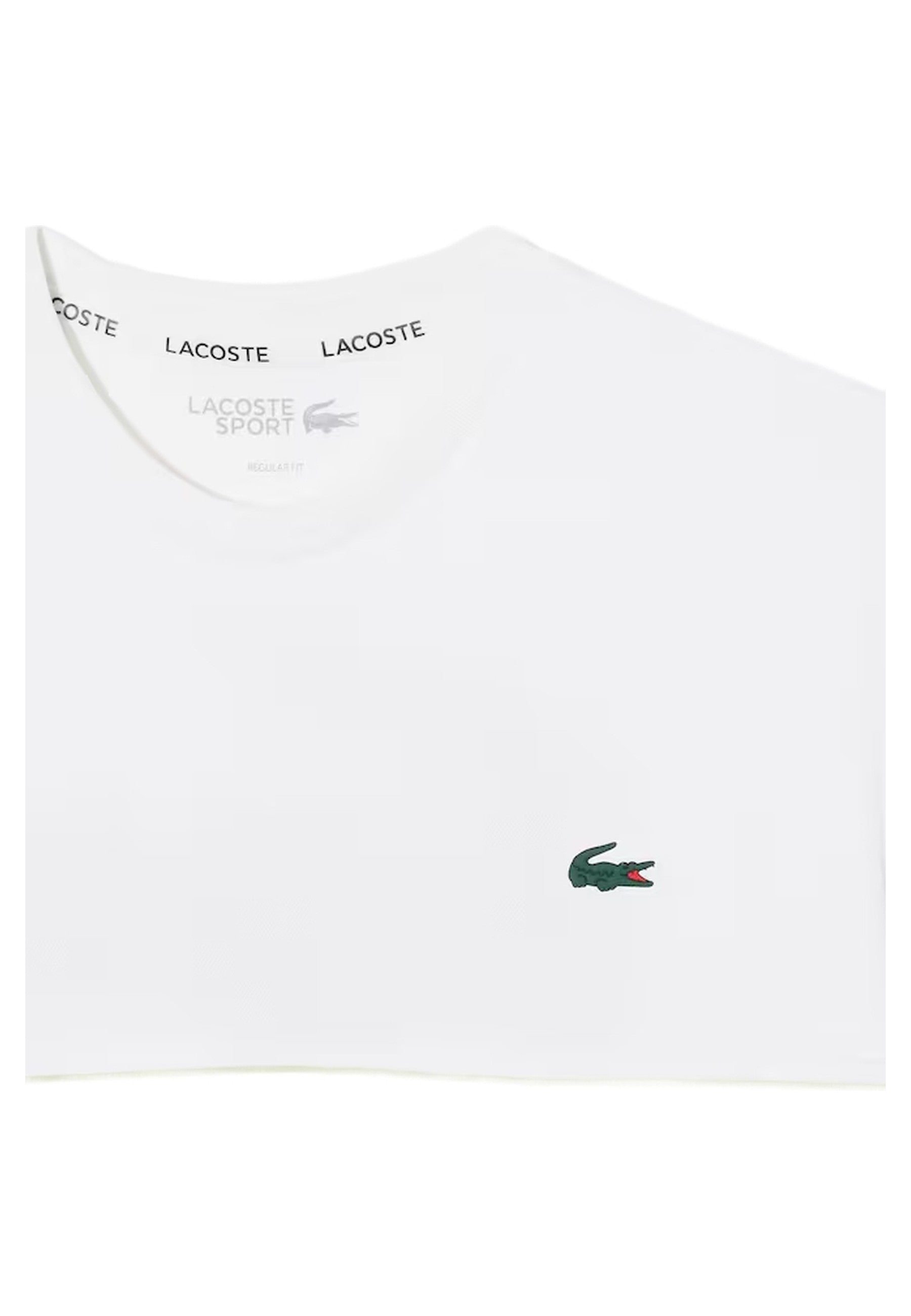 CAMISETA LACOSTE BLANCA BACK CROCO ULTRA DRY TEE