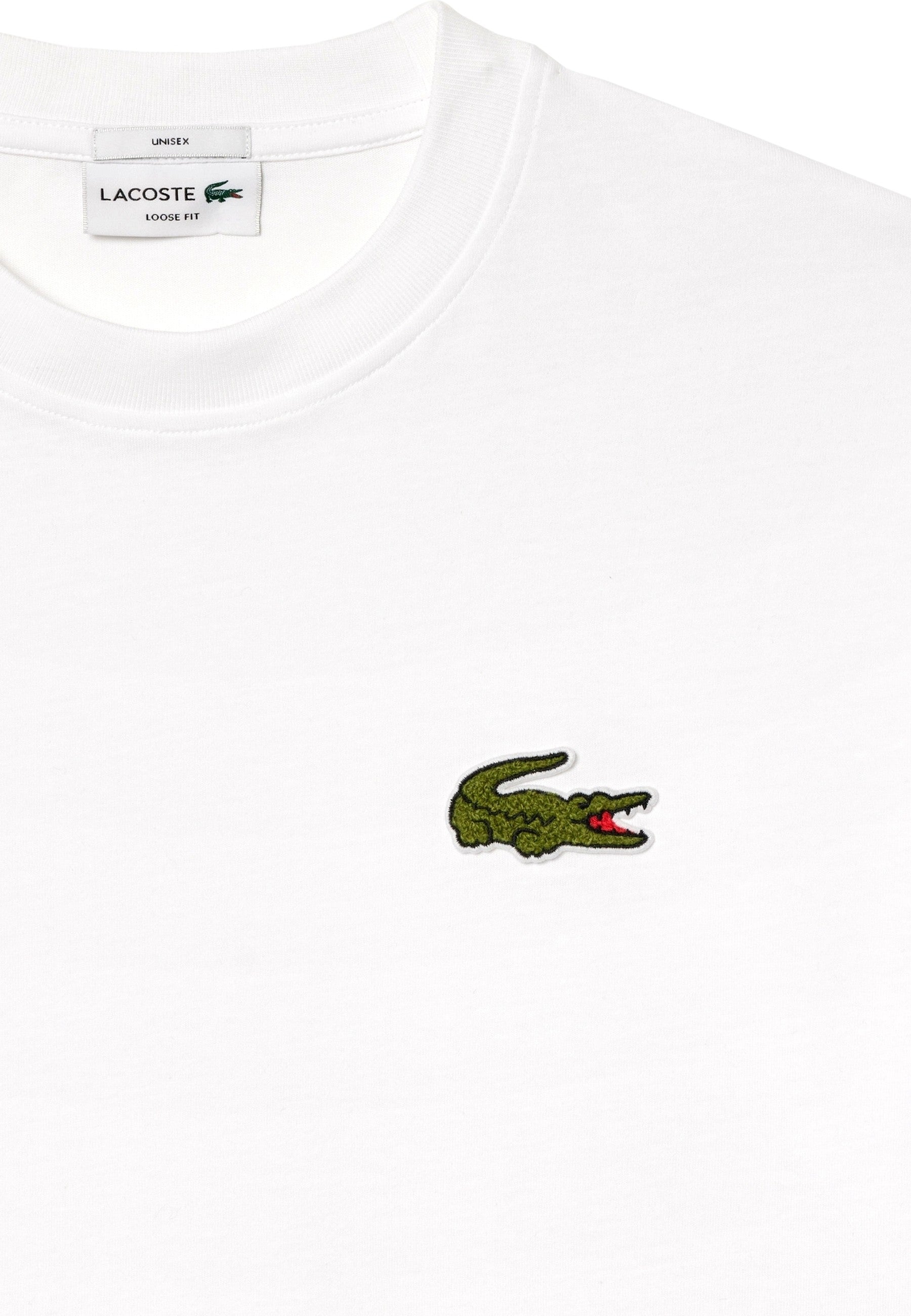 CAMISETA LACOSTE BLANCA BIG CROCO OVERSIZED TEE