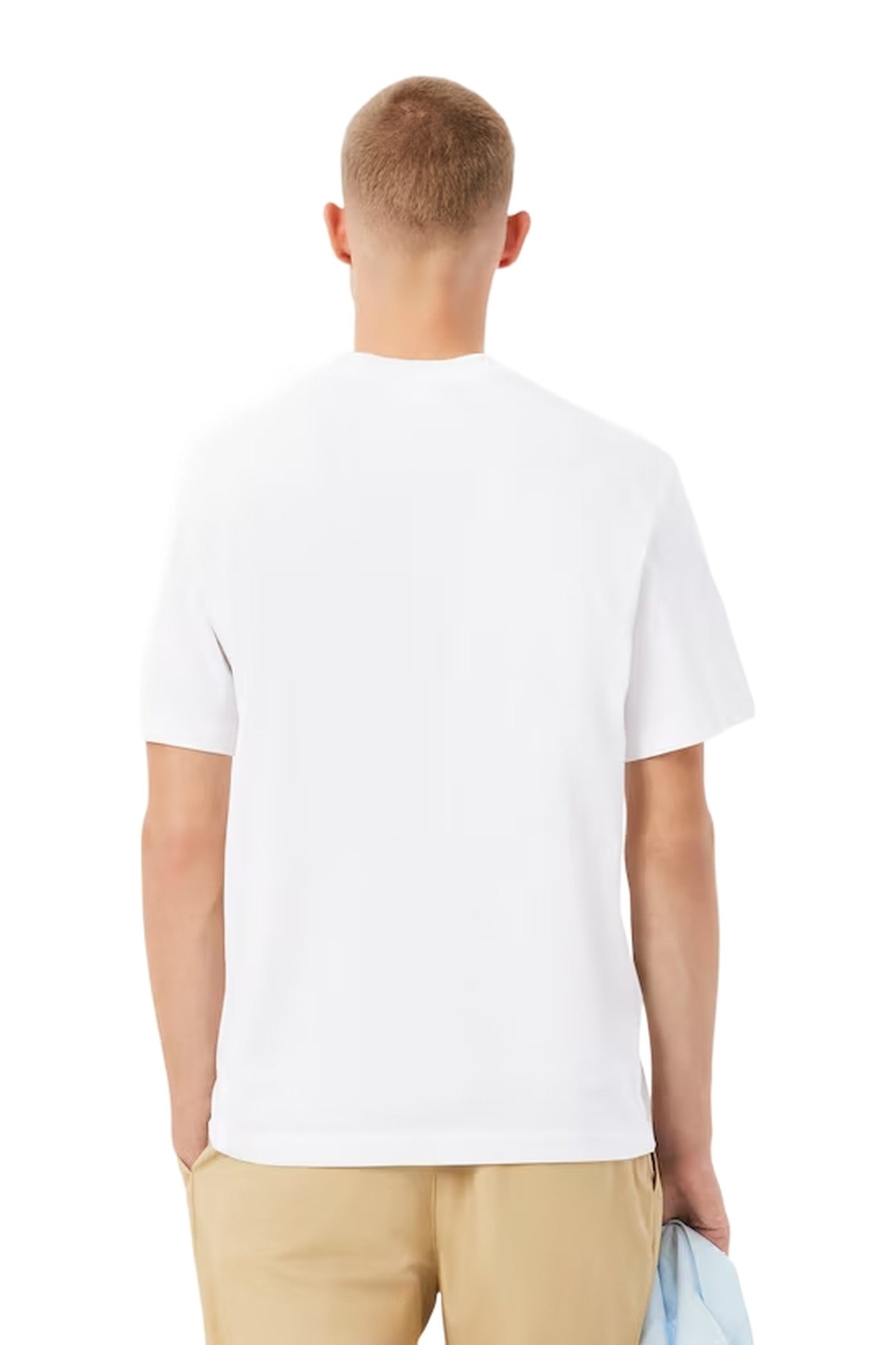 CAMISETA LACOSTE BLANCA BREAST POCKET COTTON TEE
