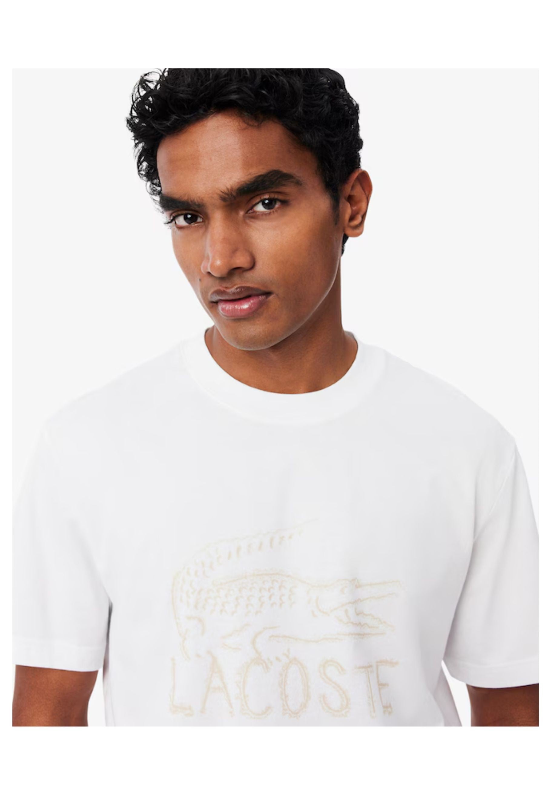 CAMISETA LACOSTE BLANCA CHEST LOGO TEE