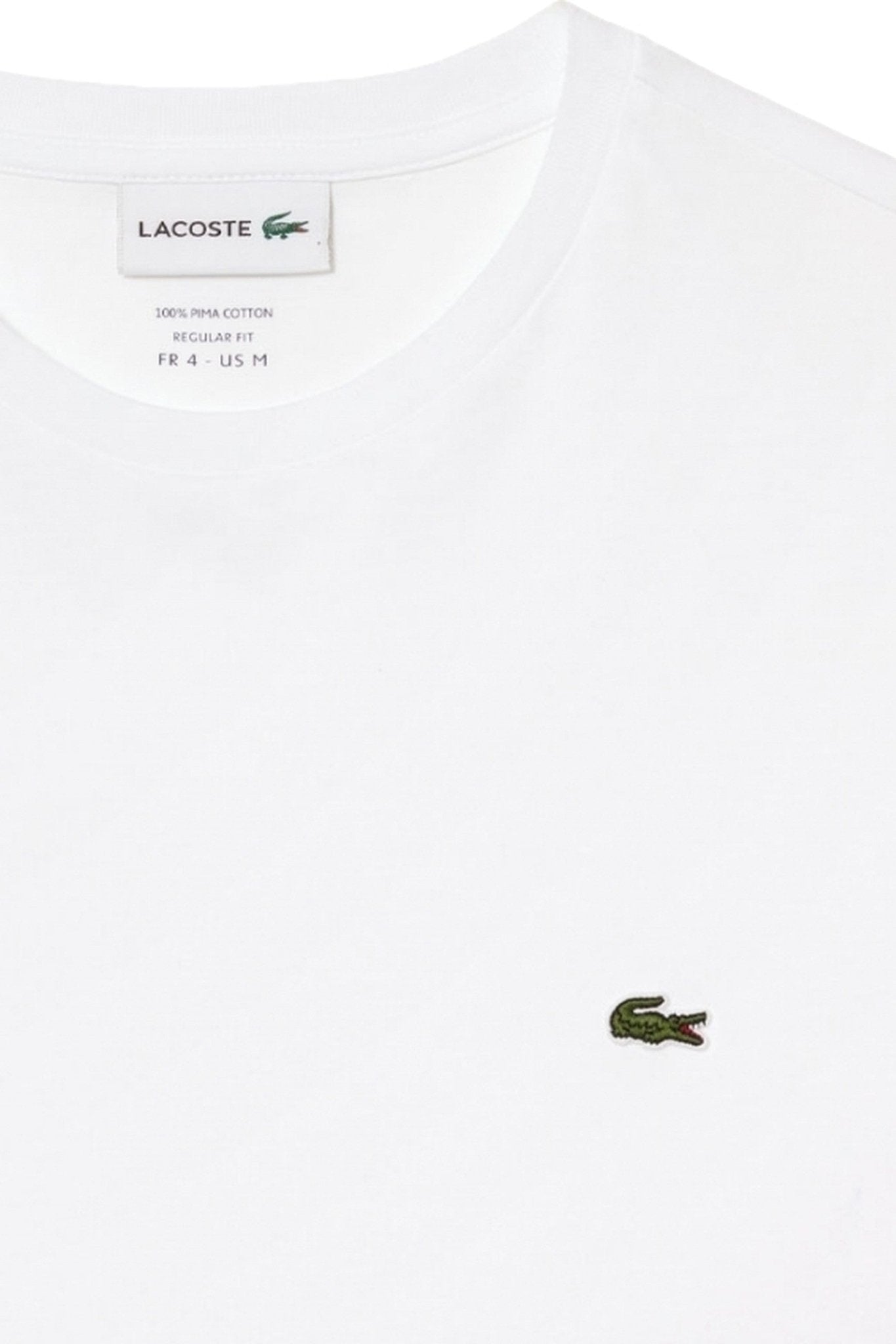 CAMISETA LACOSTE BLANCA CLASSIC LOGO TEE - AREA ZERO