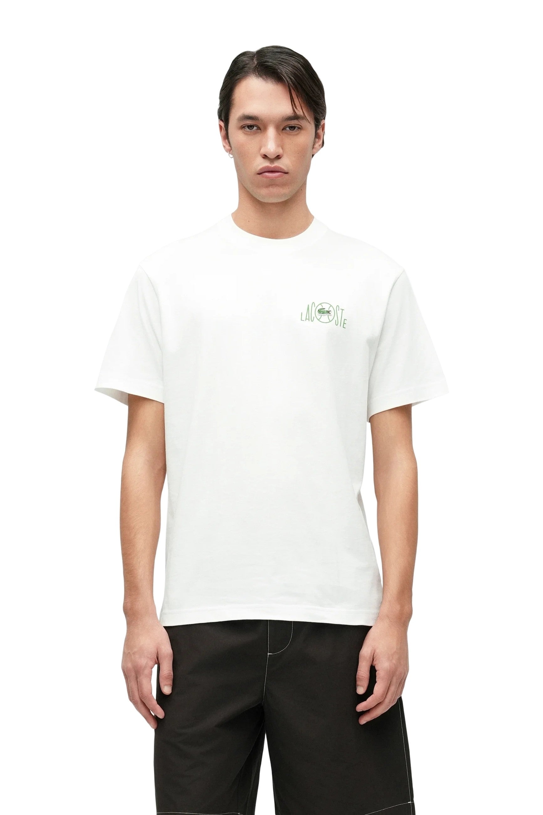 CAMISETA LACOSTE BLANCA LACOSTE ON TENNIS BACK LOGO