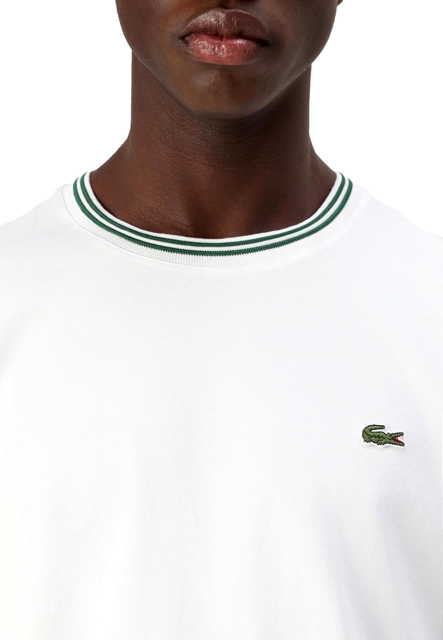 CAMISETA LACOSTE BLANCA RINGER TEE - AREA ZERO