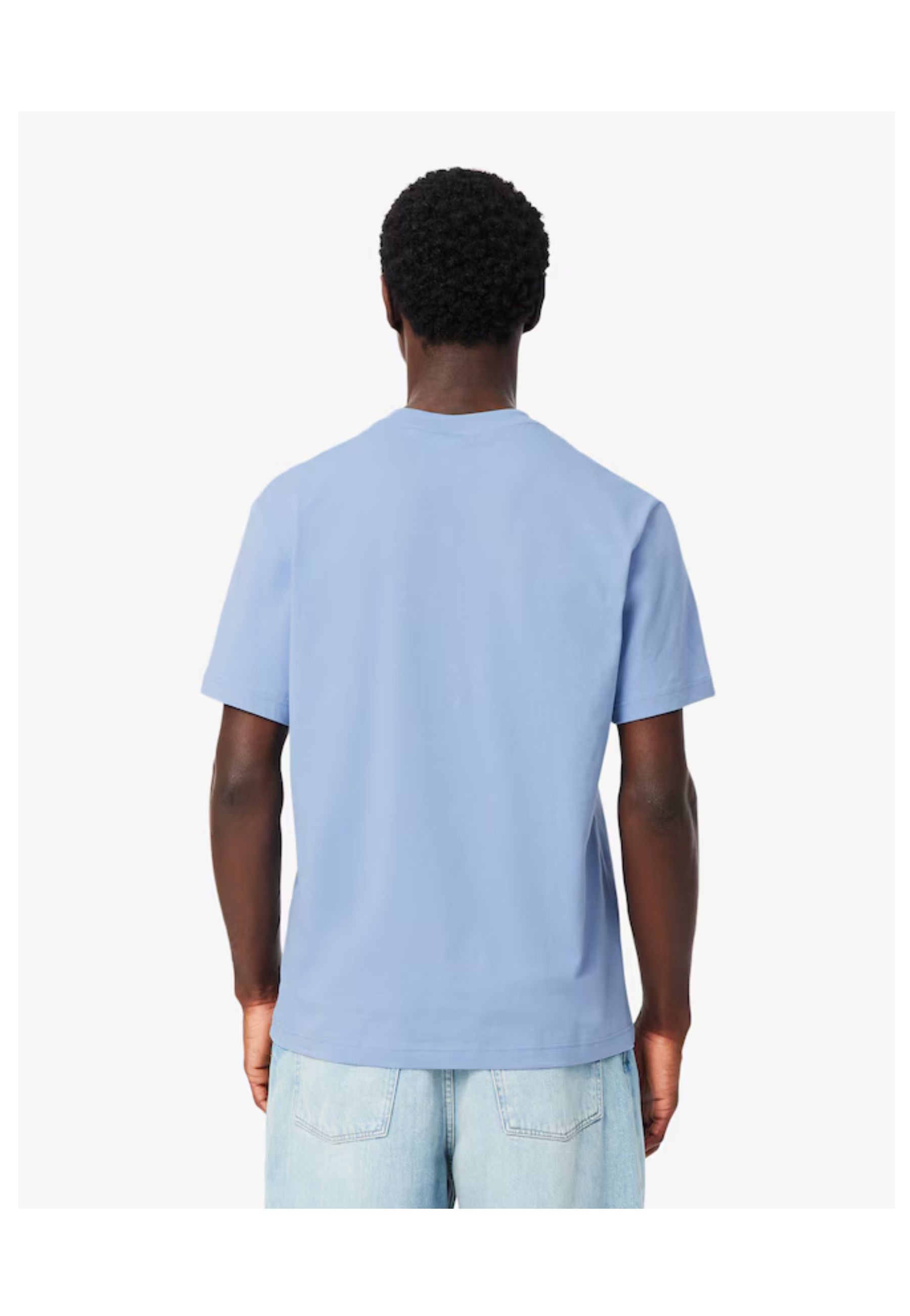 CAMISETA LACOSTE CELESTE COTTON COLOUR BLOCK TEE