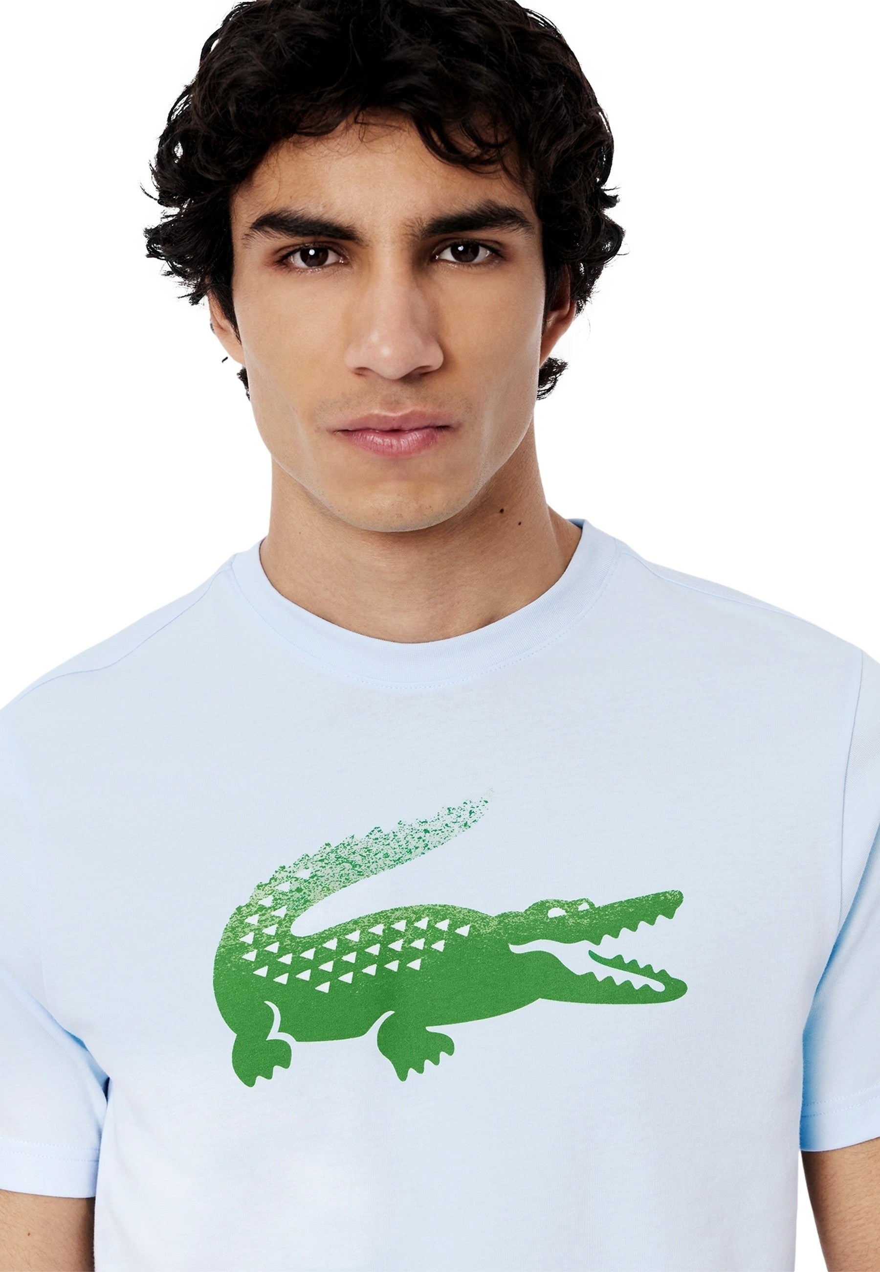 CAMISETA LACOSTE CELESTE X DANI MEDVEDEV LOGO TEE