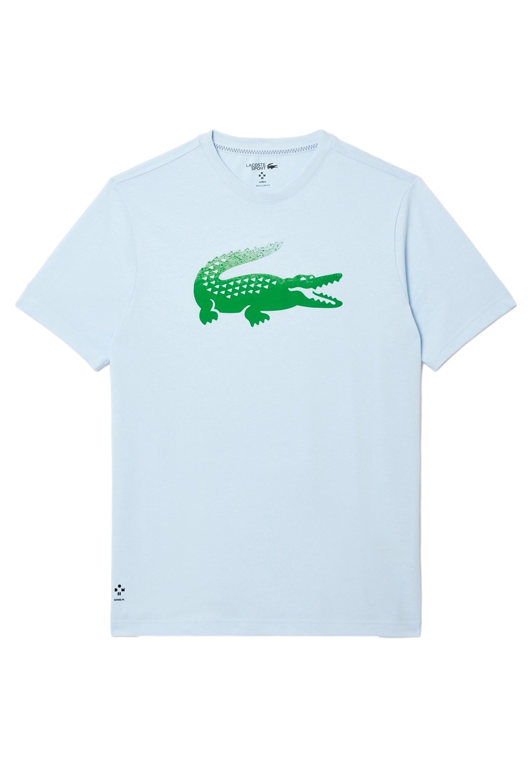 CAMISETA LACOSTE CELESTE X DANI MEDVEDEV LOGO TEE